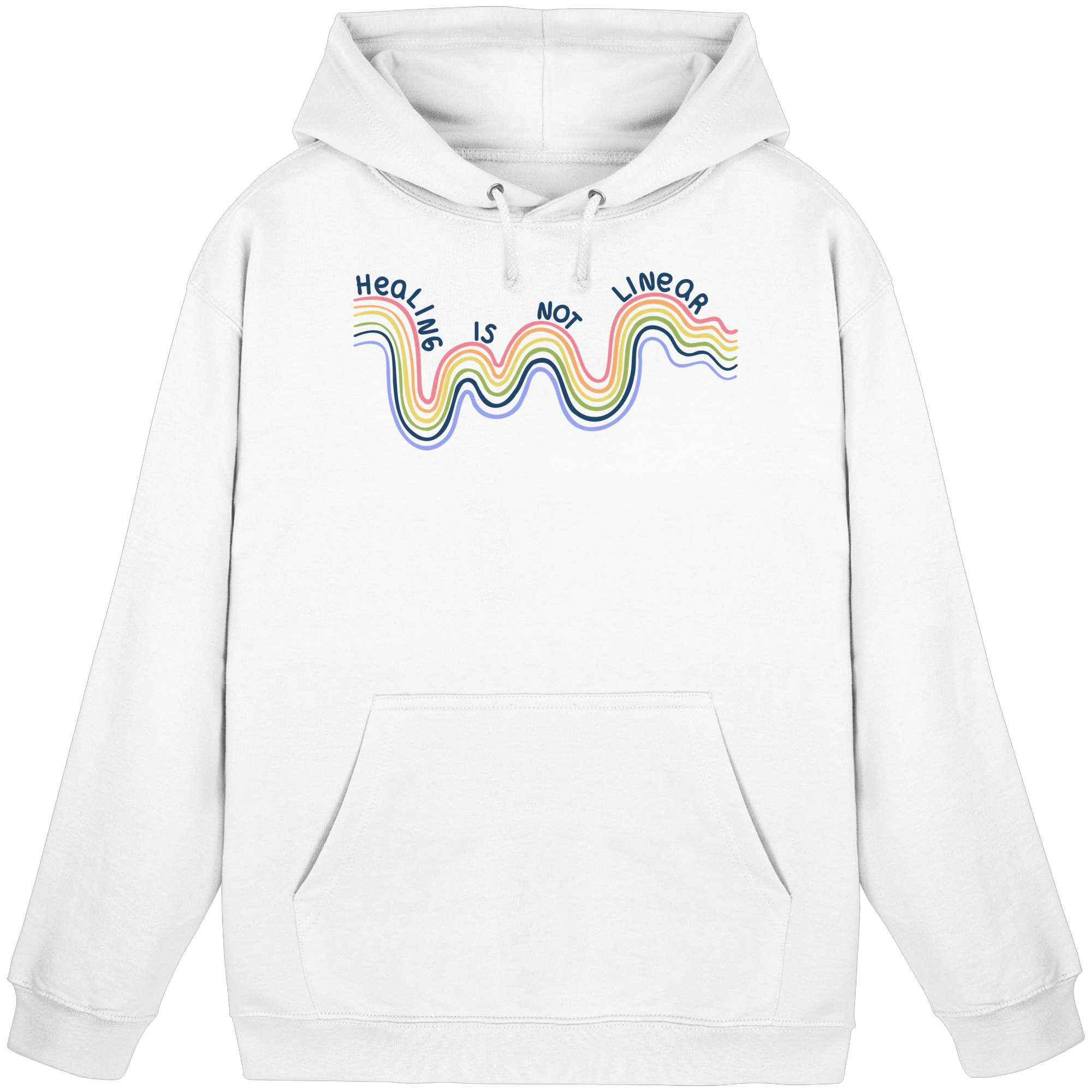 Healing is not Linear - Basic Unisex Hoodie