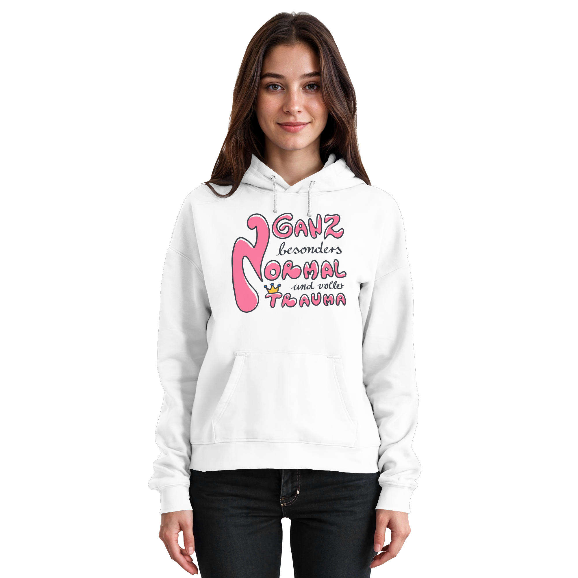 Ganz besonders Normal und voller Trauma "Pinke Edition" - Basic Unisex Hoodie