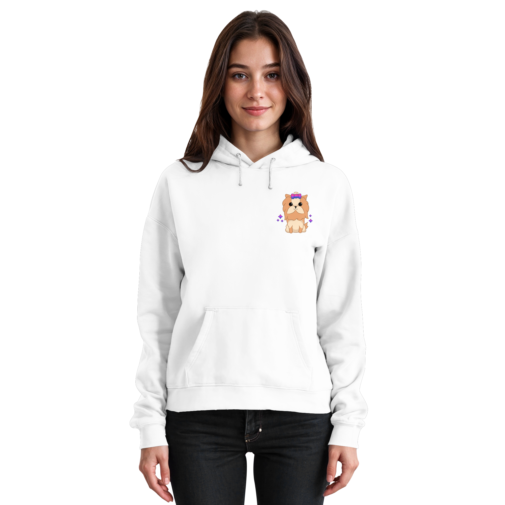 Cute Bisexual Dog - Basic Unisex Hoodie