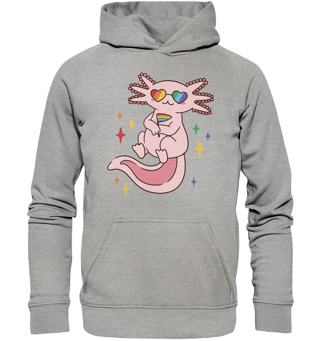 Big Pride Axolotl - Basic Unisex Hoodie