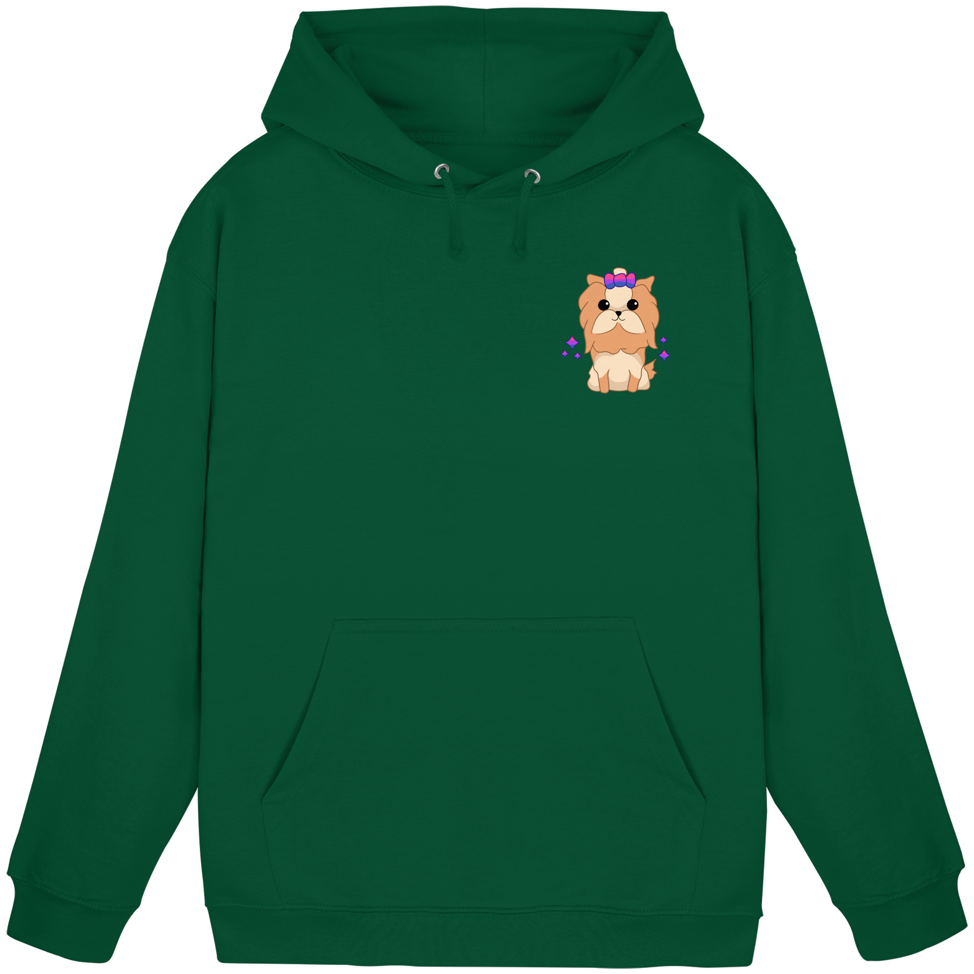 Cute Bisexual Dog - Basic Unisex Hoodie