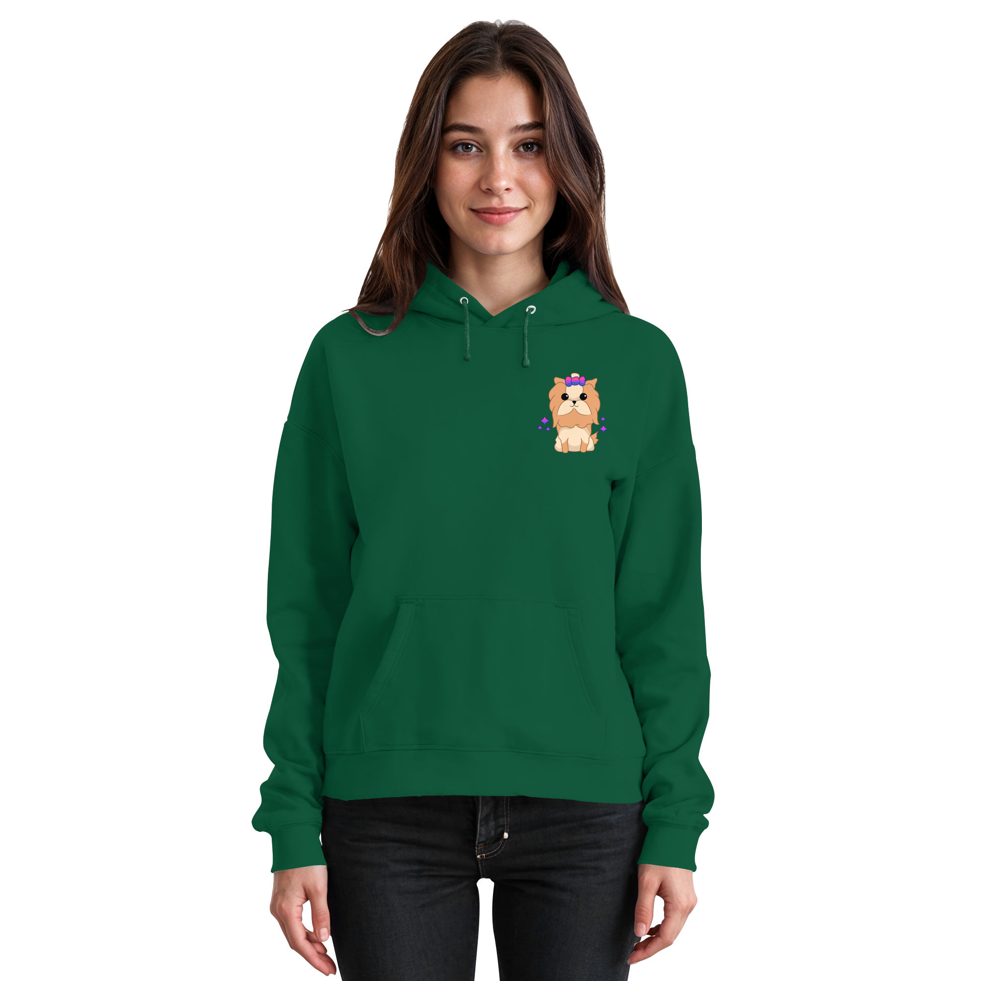 Cute Bisexual Dog - Basic Unisex Hoodie