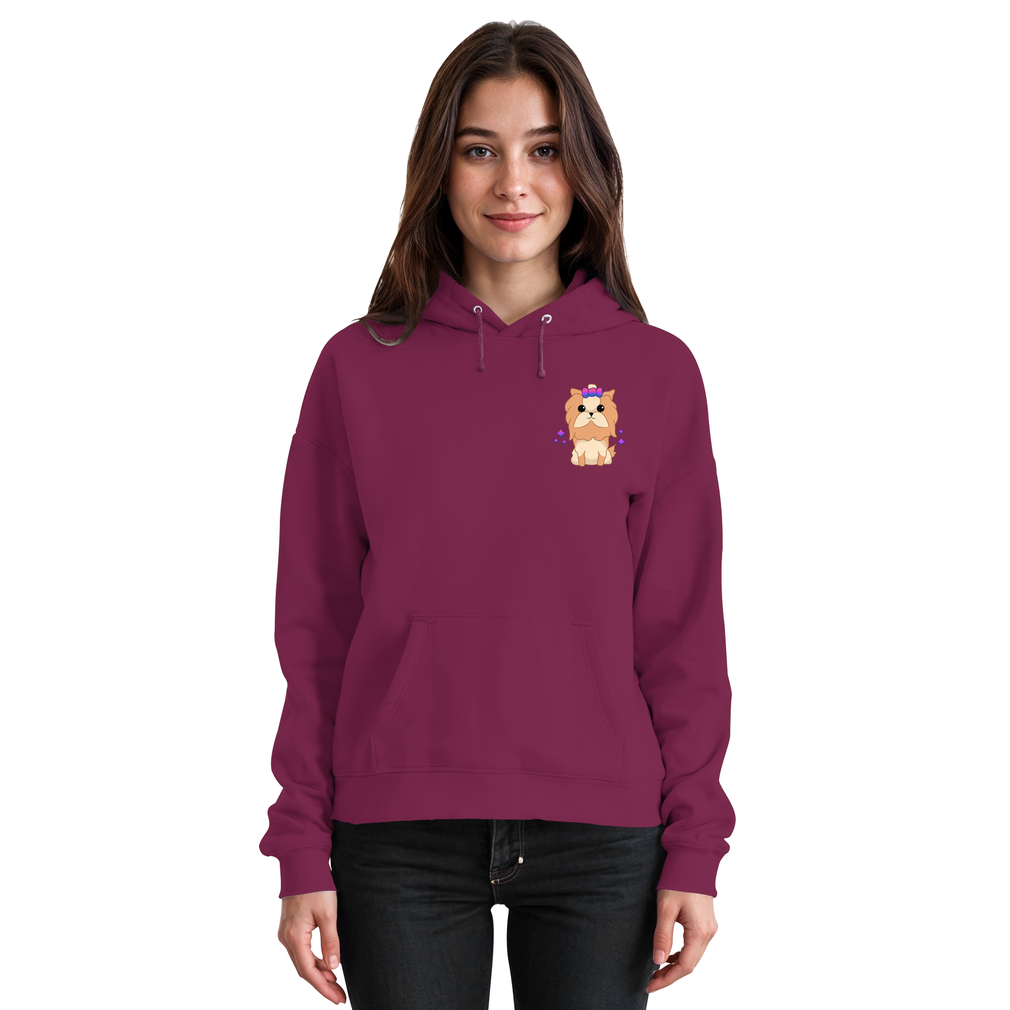 Cute Bisexual Dog - Basic Unisex Hoodie