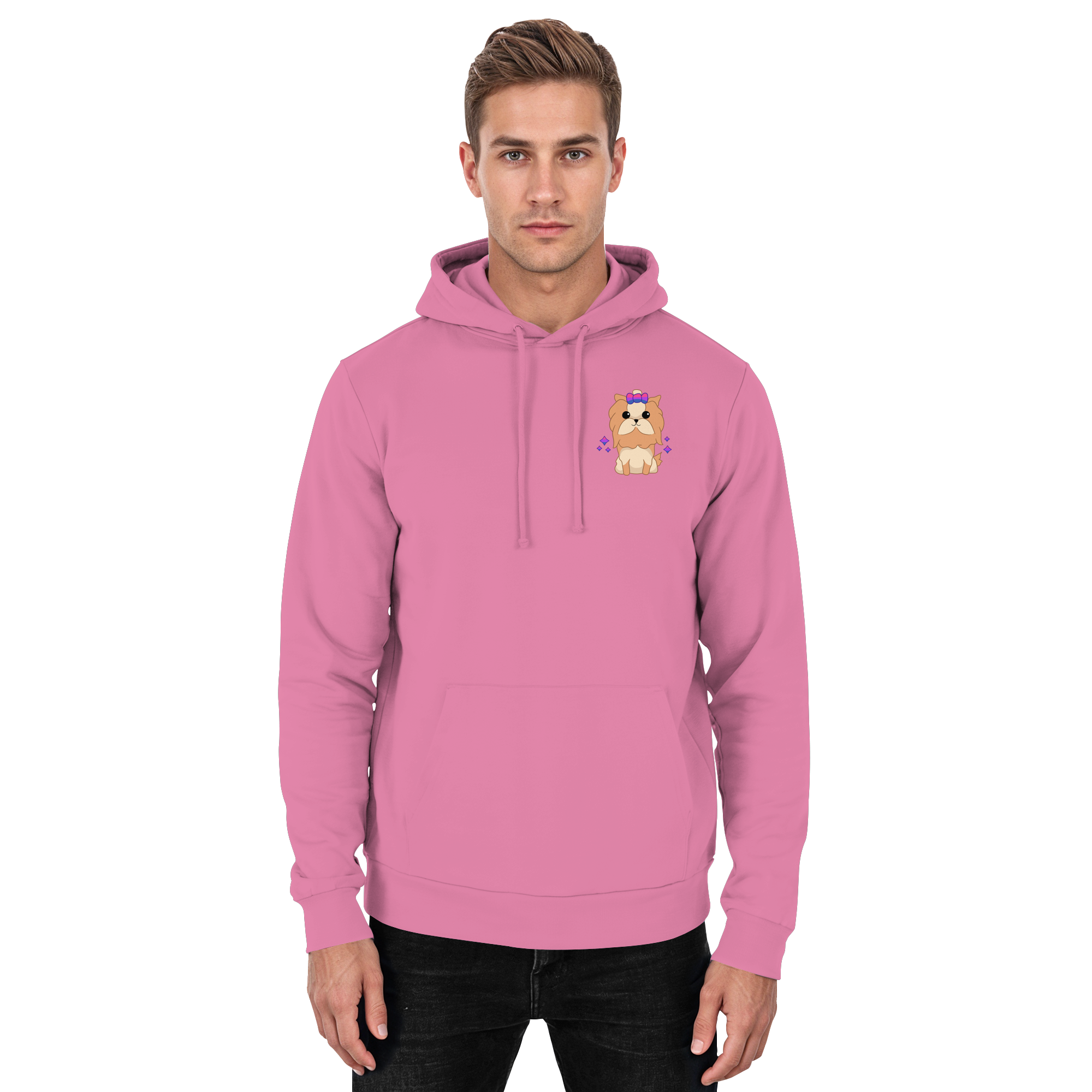 Cute Bisexual Dog - Basic Unisex Hoodie