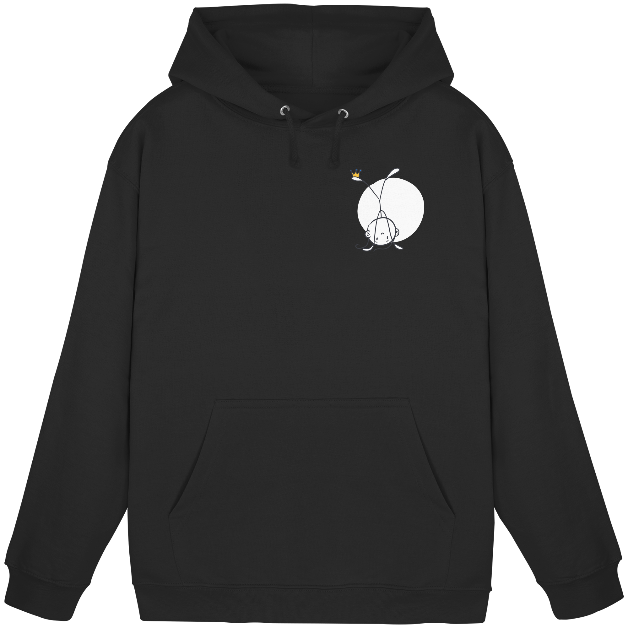 Seelenmännchen "Handstand Edition" Brustprint (dunkel) - Basic Unisex Hoodie