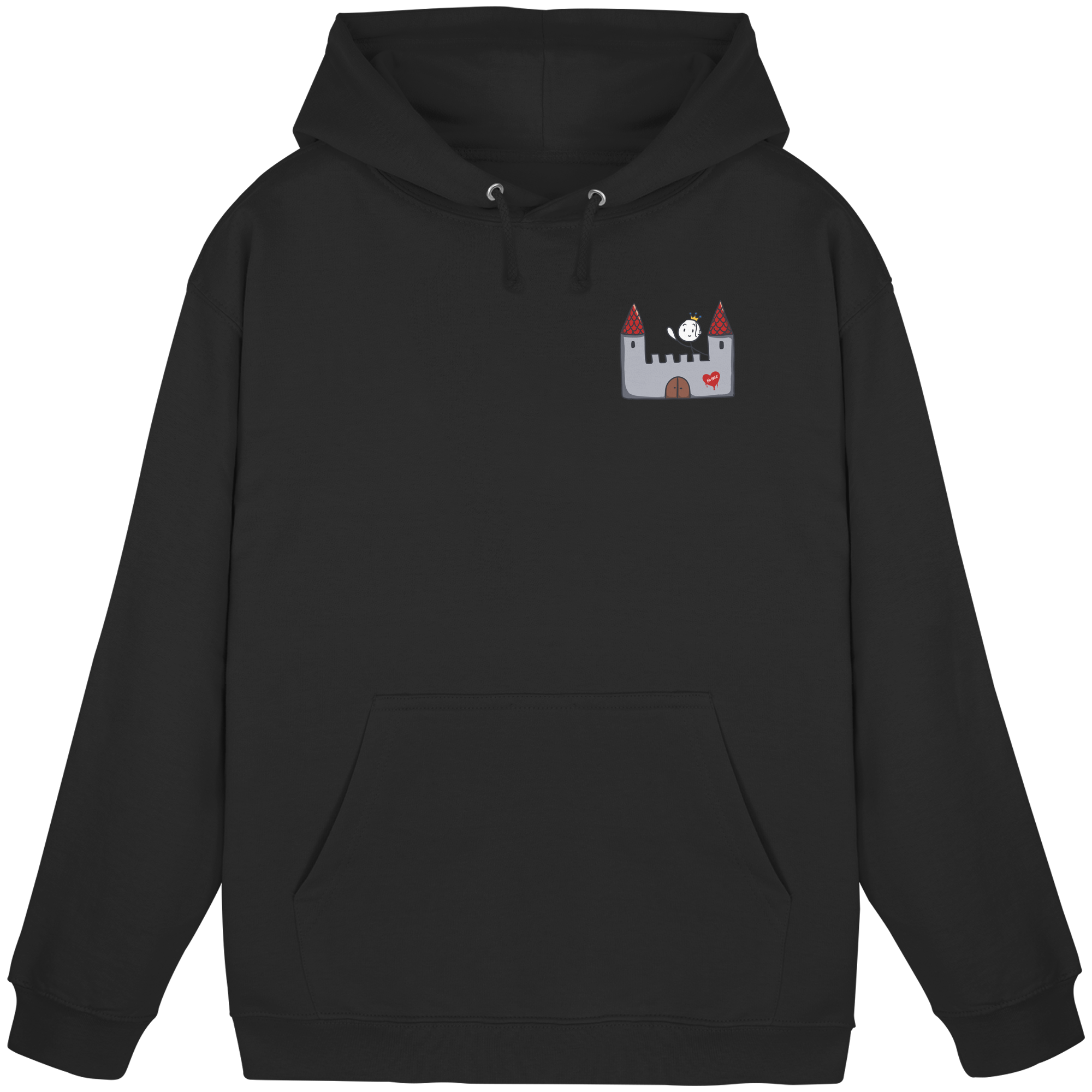 Seelenmännchen "Schloss Edition" Brustprint (dunkel) - Basic Unisex Hoodie
