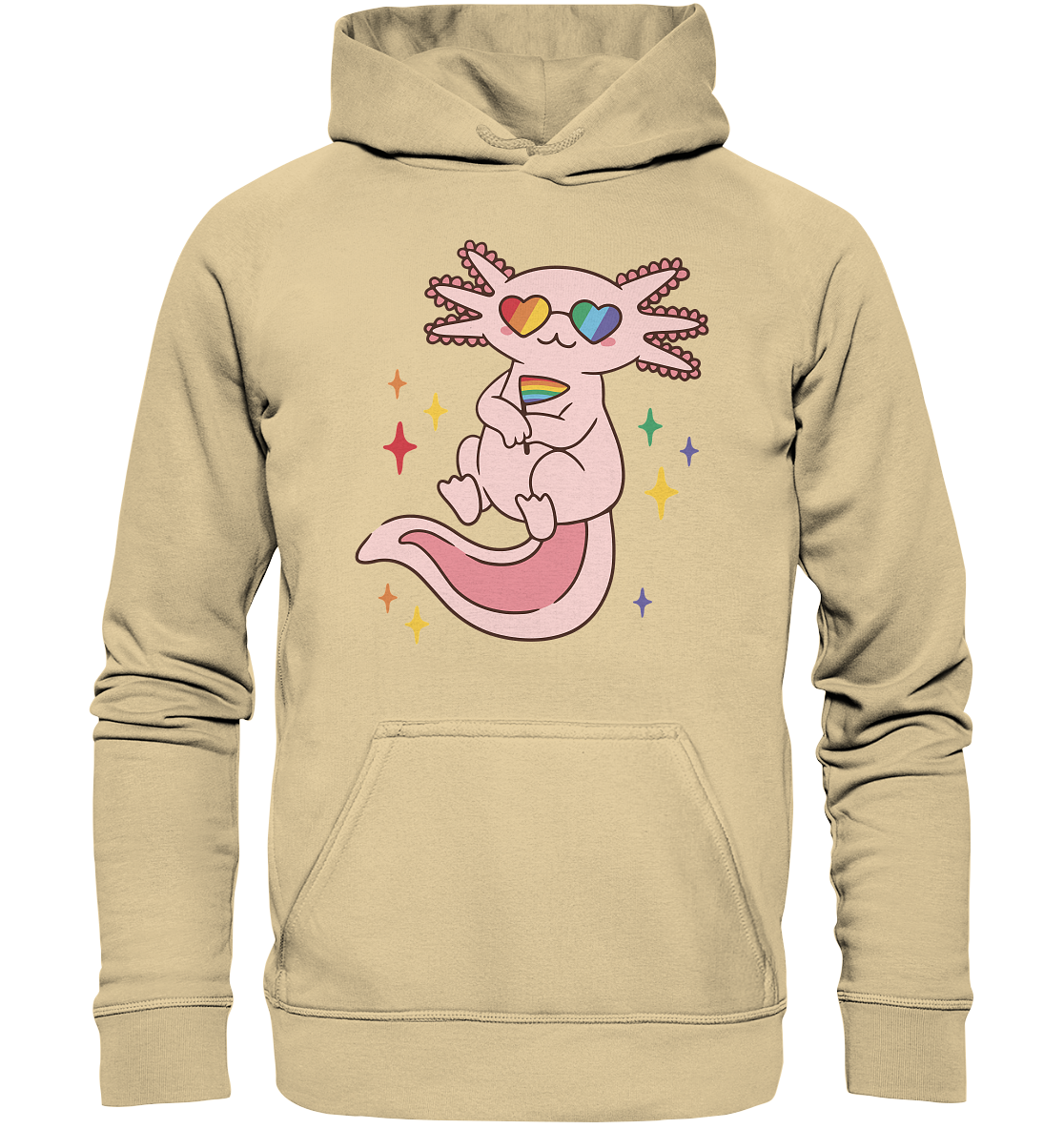 Big Pride Axolotl - Basic Unisex Hoodie