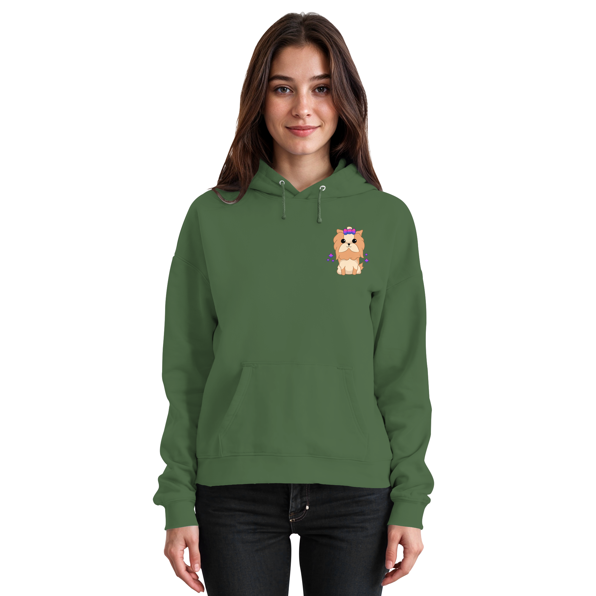 Cute Bisexual Dog - Basic Unisex Hoodie