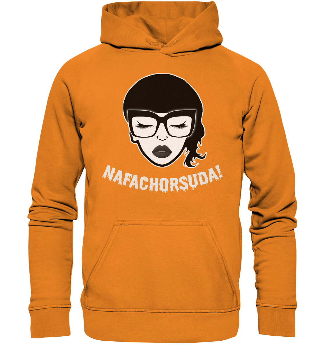 Nafachorsuda! Weiße Schrift - Basic Unisex Hoodie