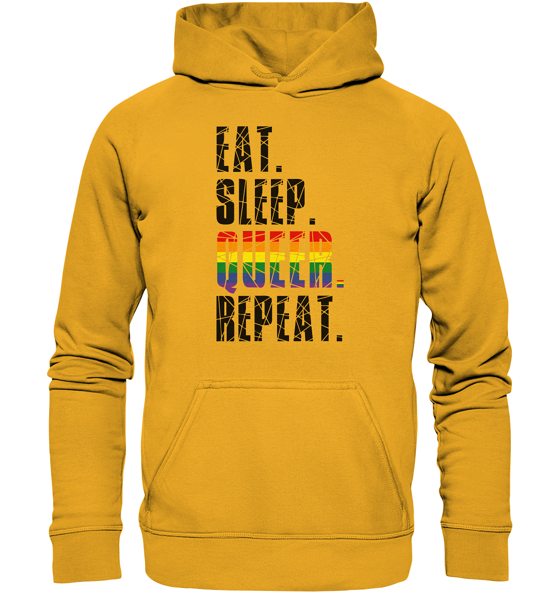 EAT. SLEEP. QUEER. REPEAT. - Basic Unisex Hoodie