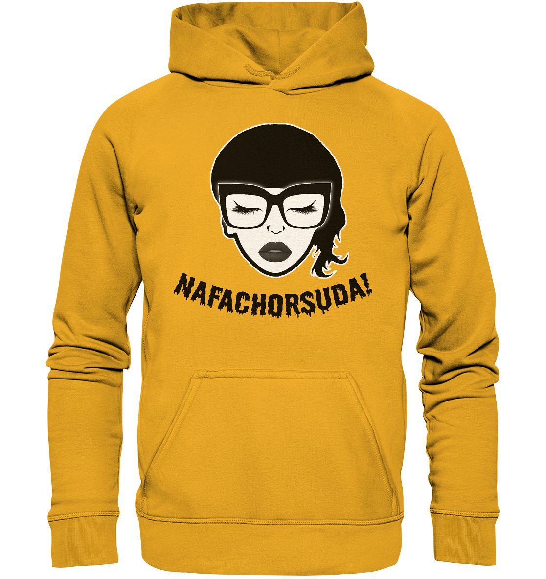 Nafachorsuda! Schwarze Schrift - Basic Unisex Hoodie