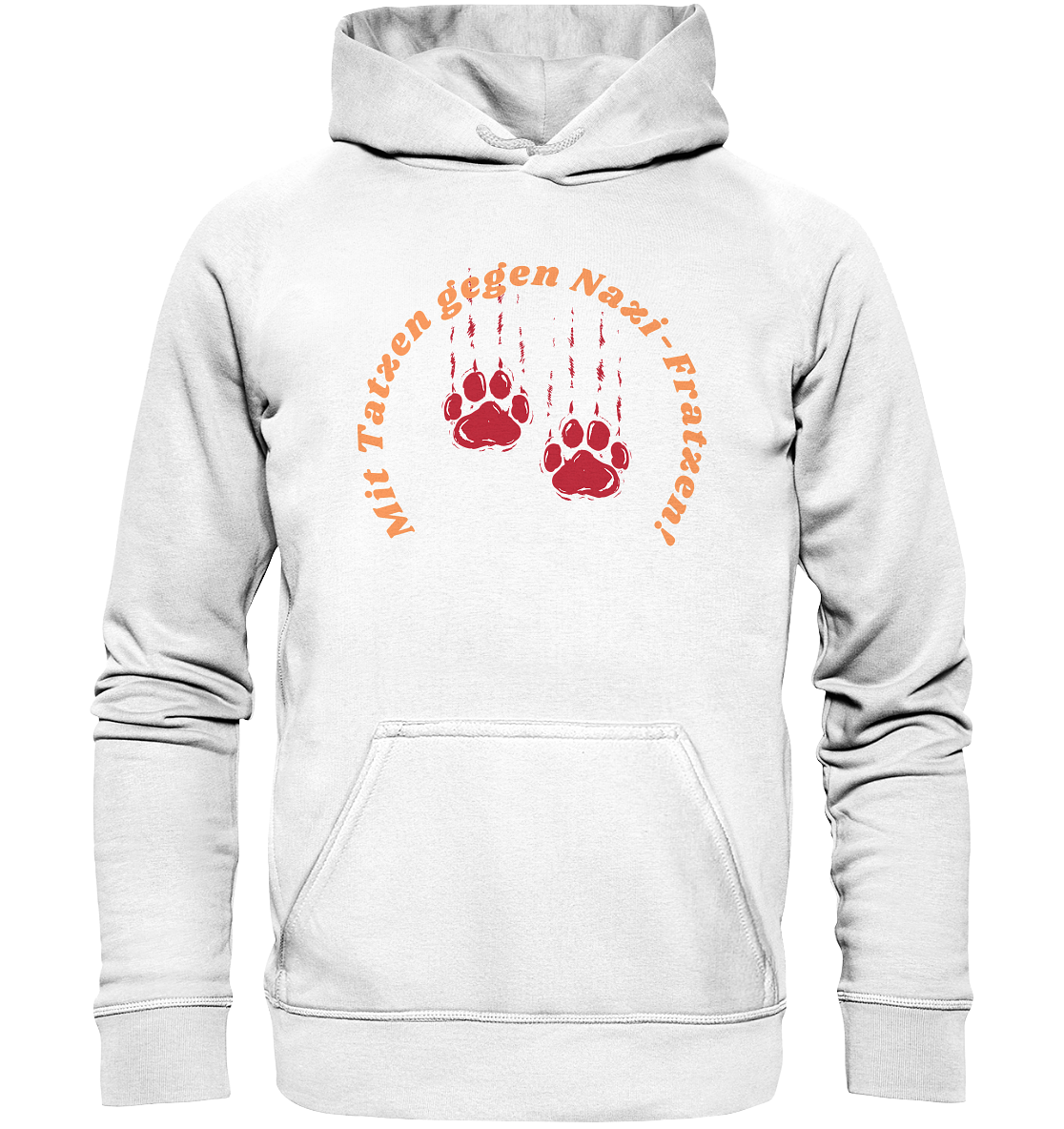 Mit Tatzen gegen Nazi Fratzen Hoodie