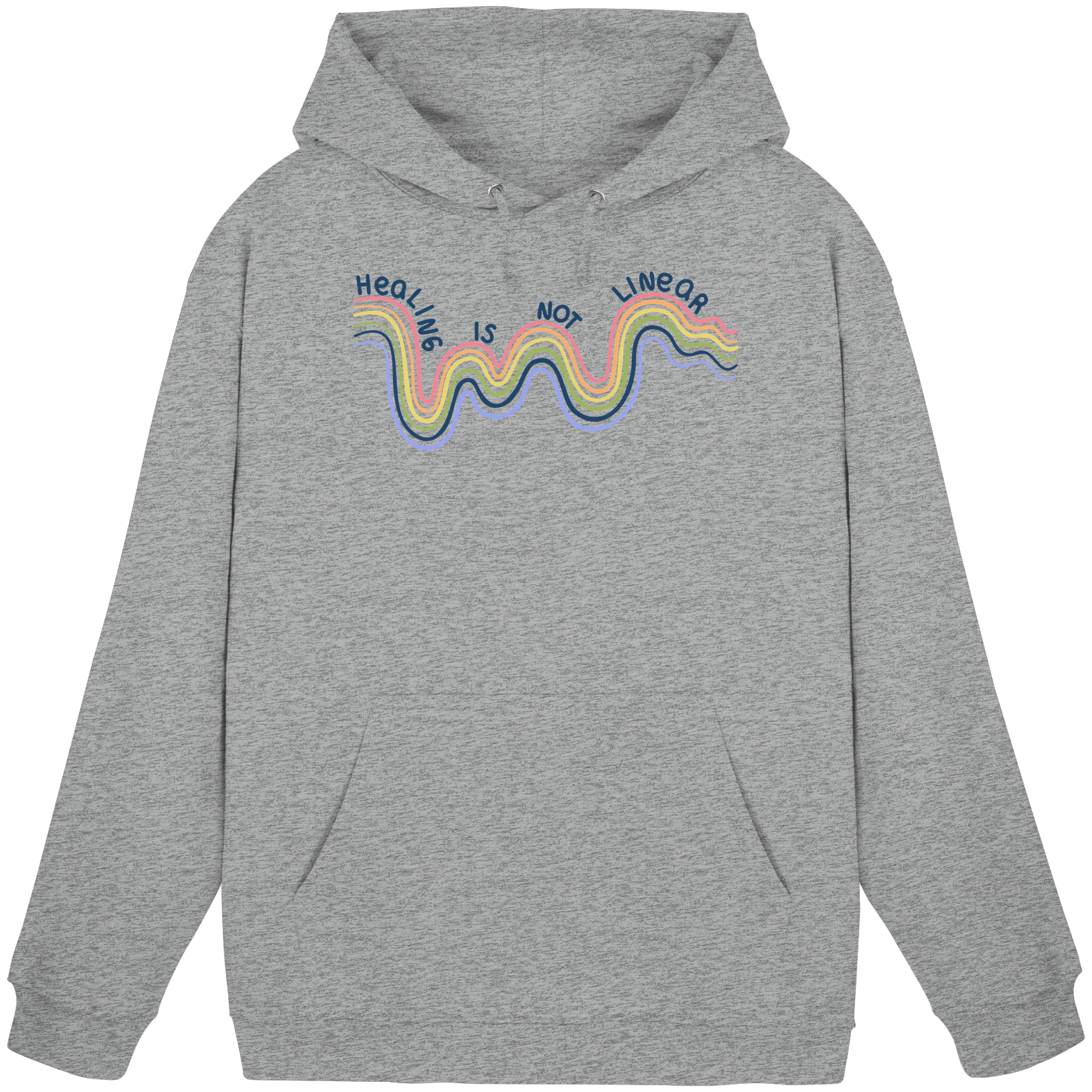 Healing is not Linear - Basic Unisex Hoodie