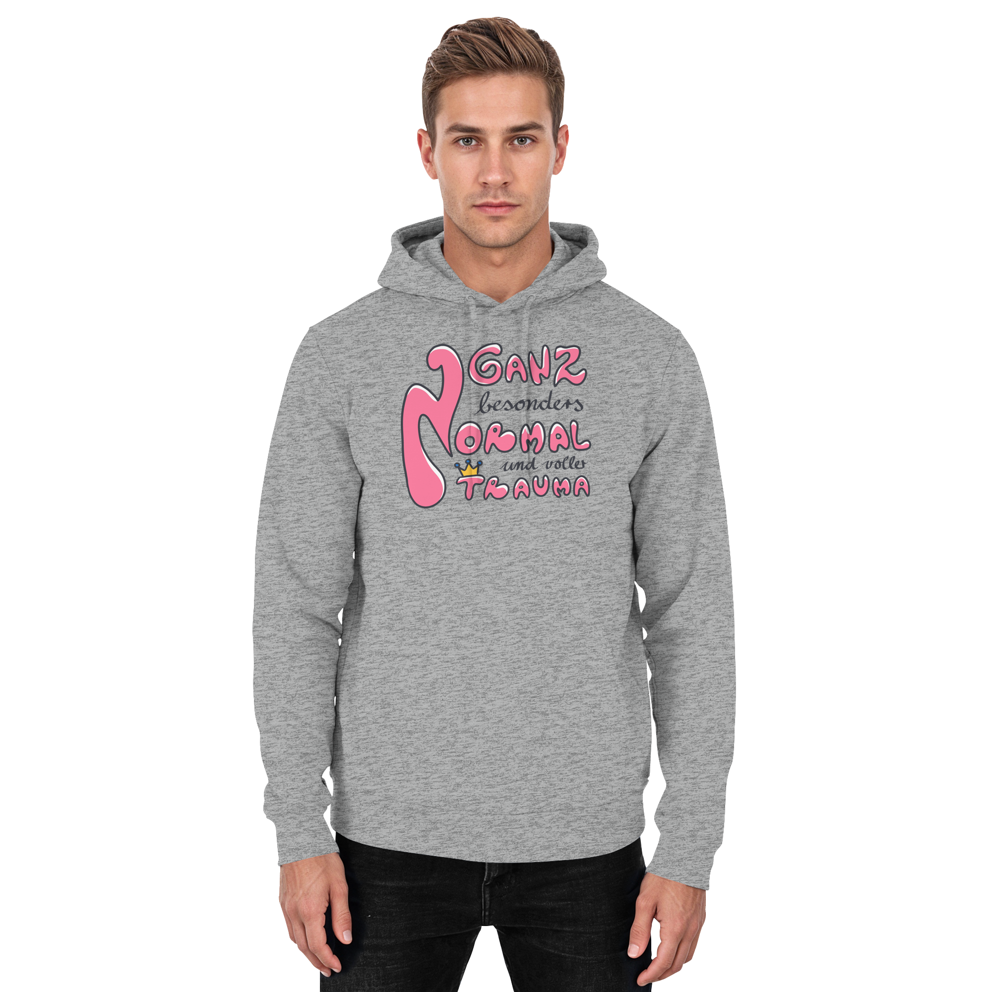 Ganz besonders Normal und voller Trauma "Pinke Edition" - Basic Unisex Hoodie
