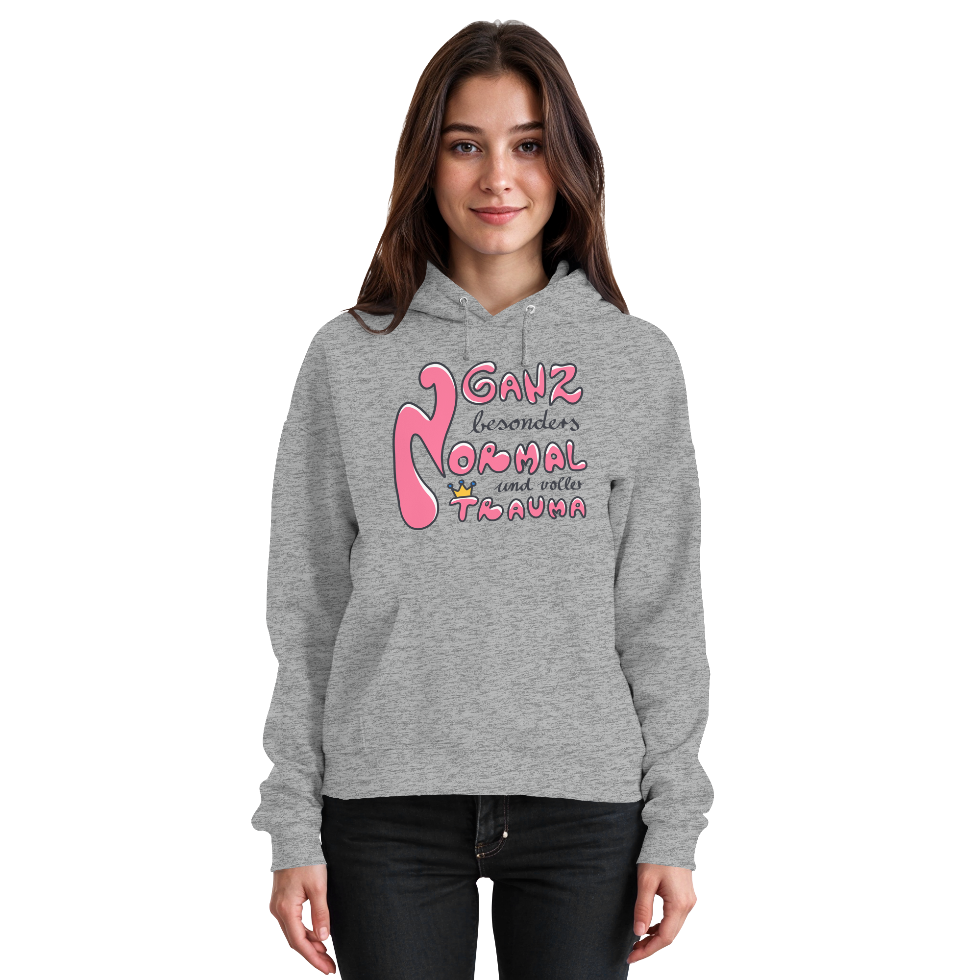 Ganz besonders Normal und voller Trauma "Pinke Edition" - Basic Unisex Hoodie