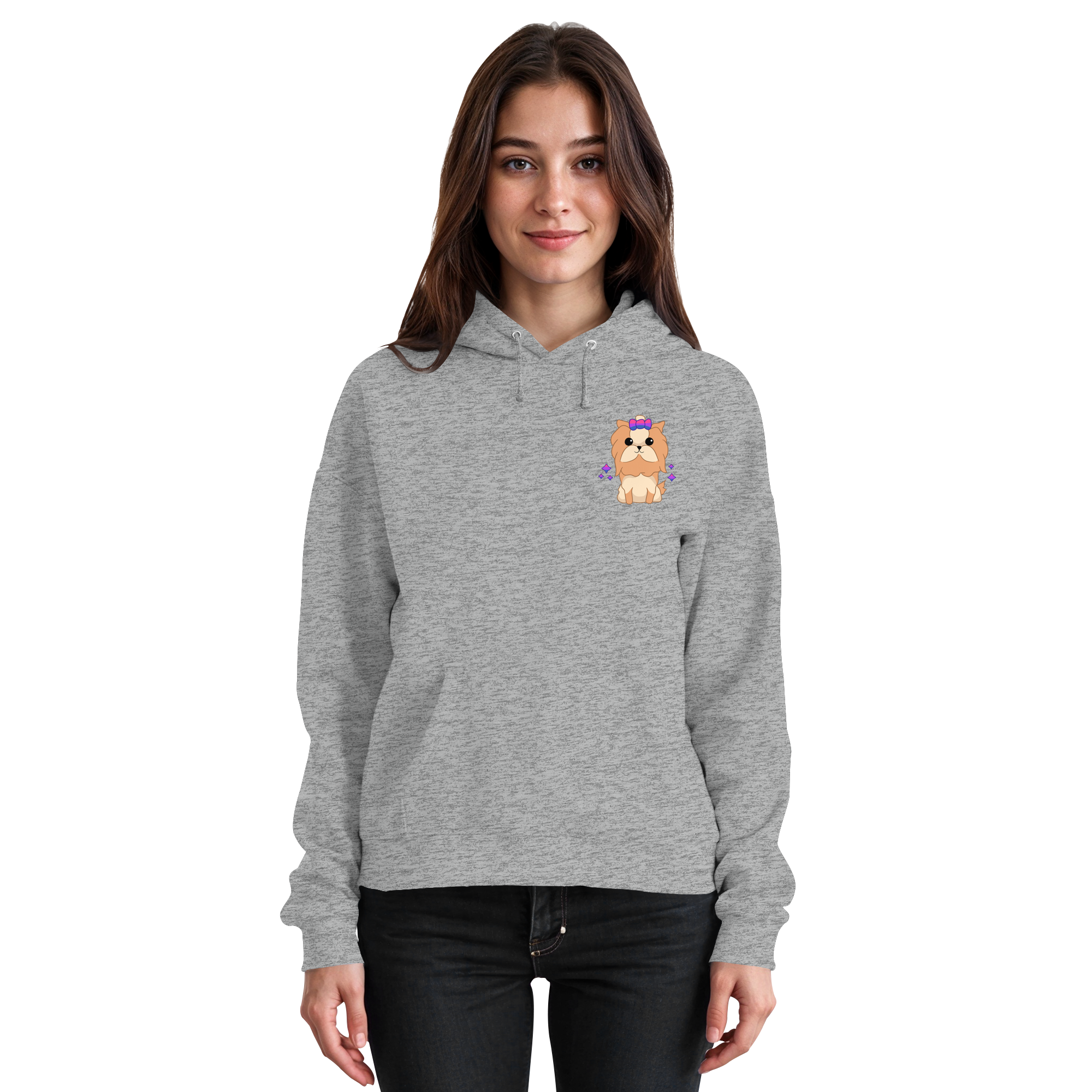 Cute Bisexual Dog - Basic Unisex Hoodie