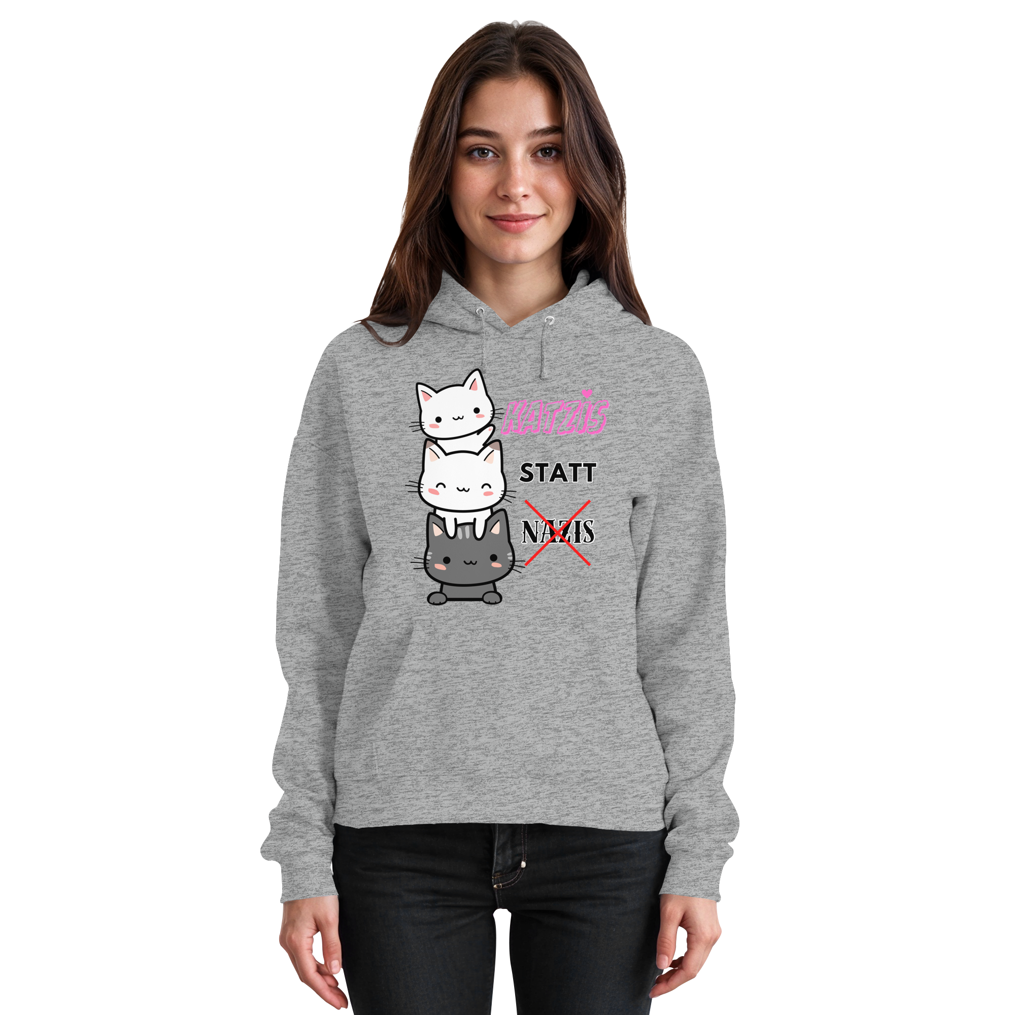 Katzis statt Nazis - Basic Unisex Hoodie