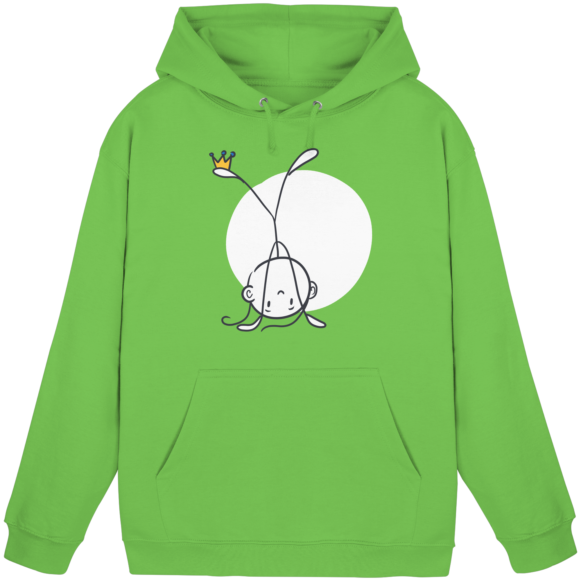 Seelenmännchen "Handstand Edition" Frontprint (dunkel) - Basic Unisex Hoodie