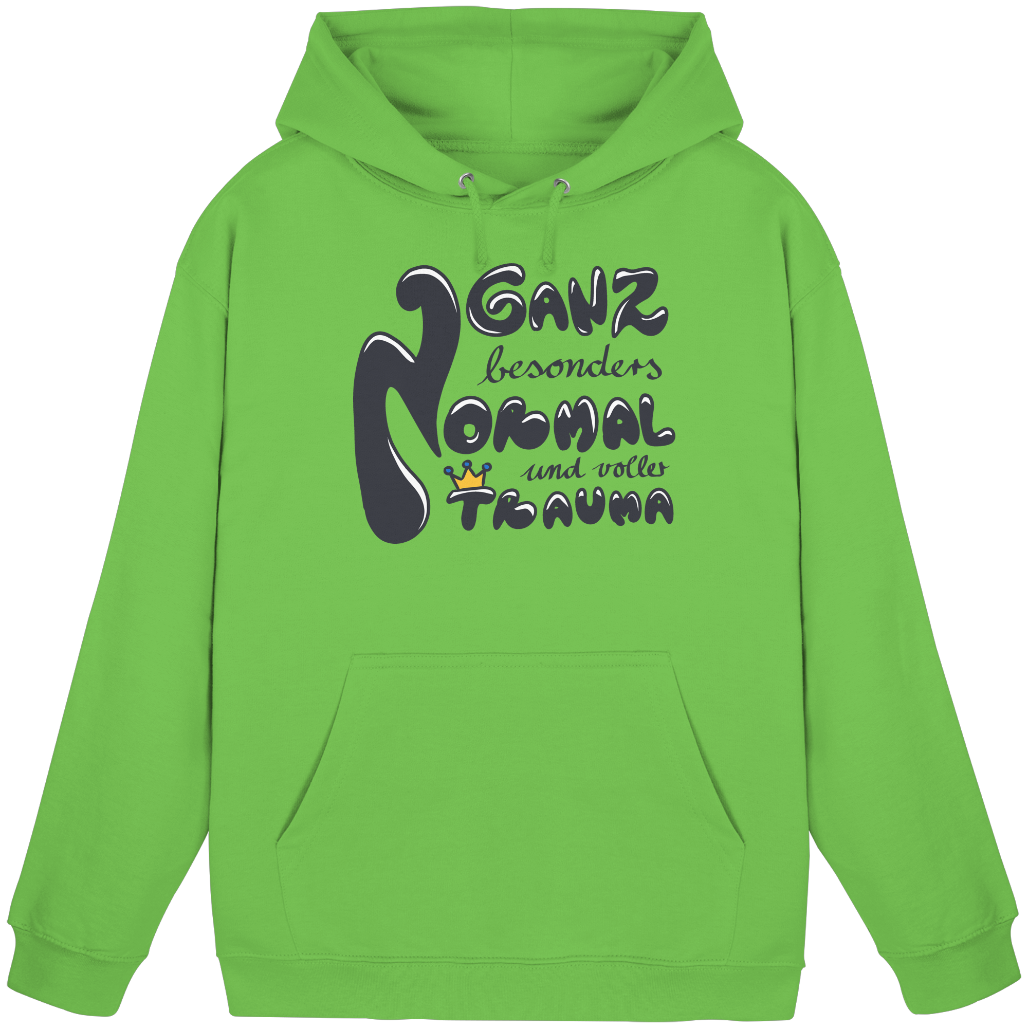 Ganz besonders Normal und voller Trauma "Schwarze Edition" - Basic Unisex Hoodie