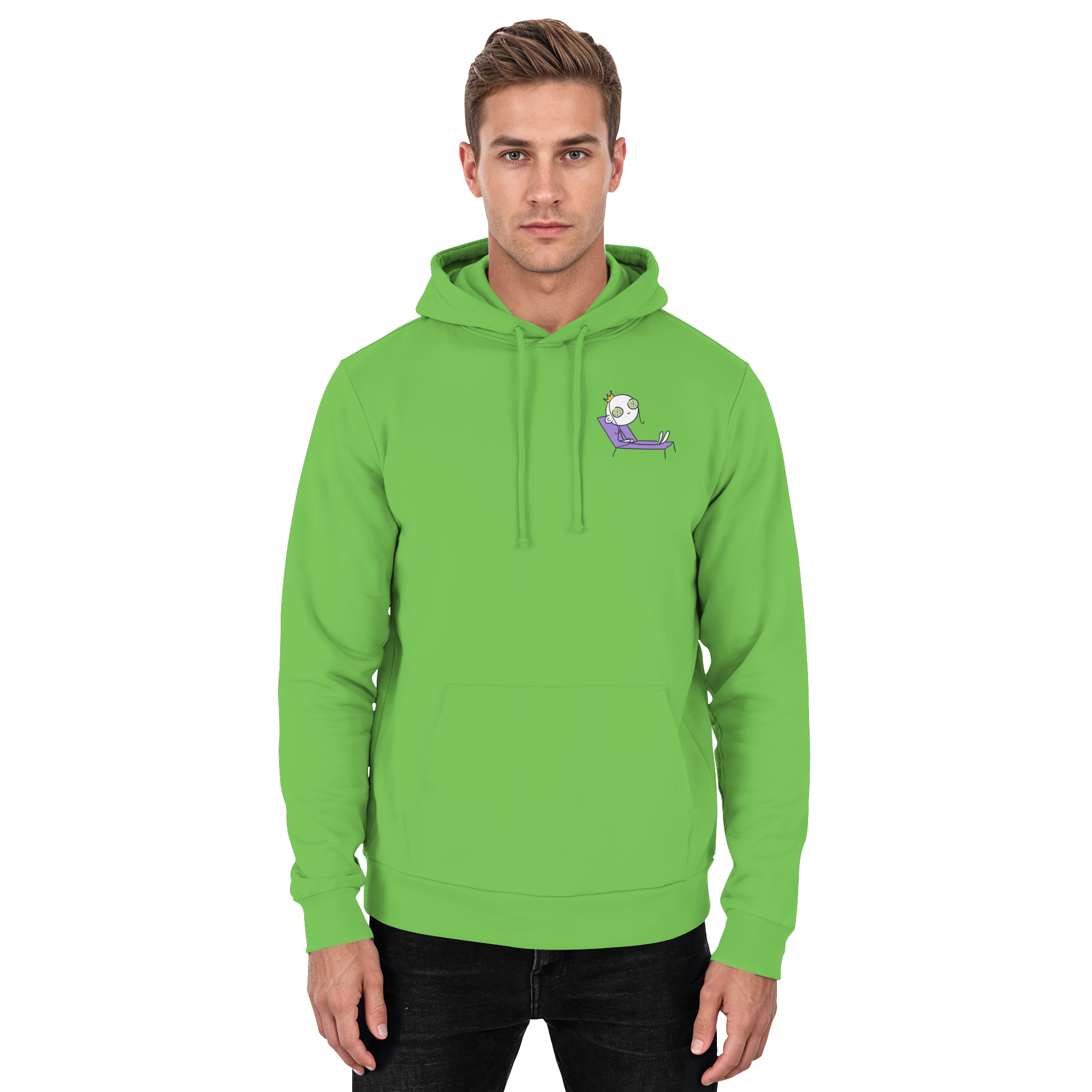 Seelenmännchen "Chill Out Edition" Brustprint - Basic Unisex Hoodie