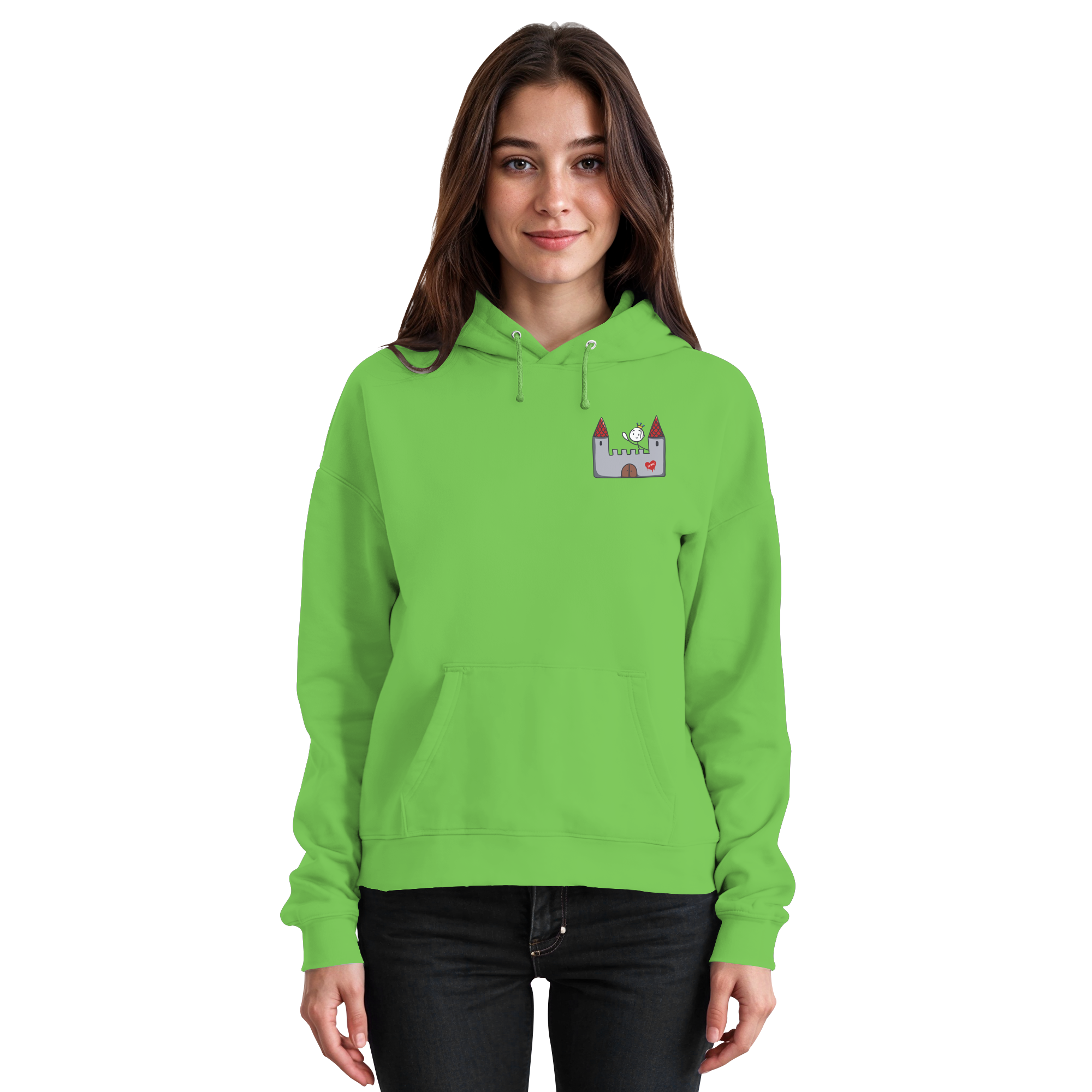 Seelenmännchen "Schloss Edition" Brustprint (dunkel) - Basic Unisex Hoodie