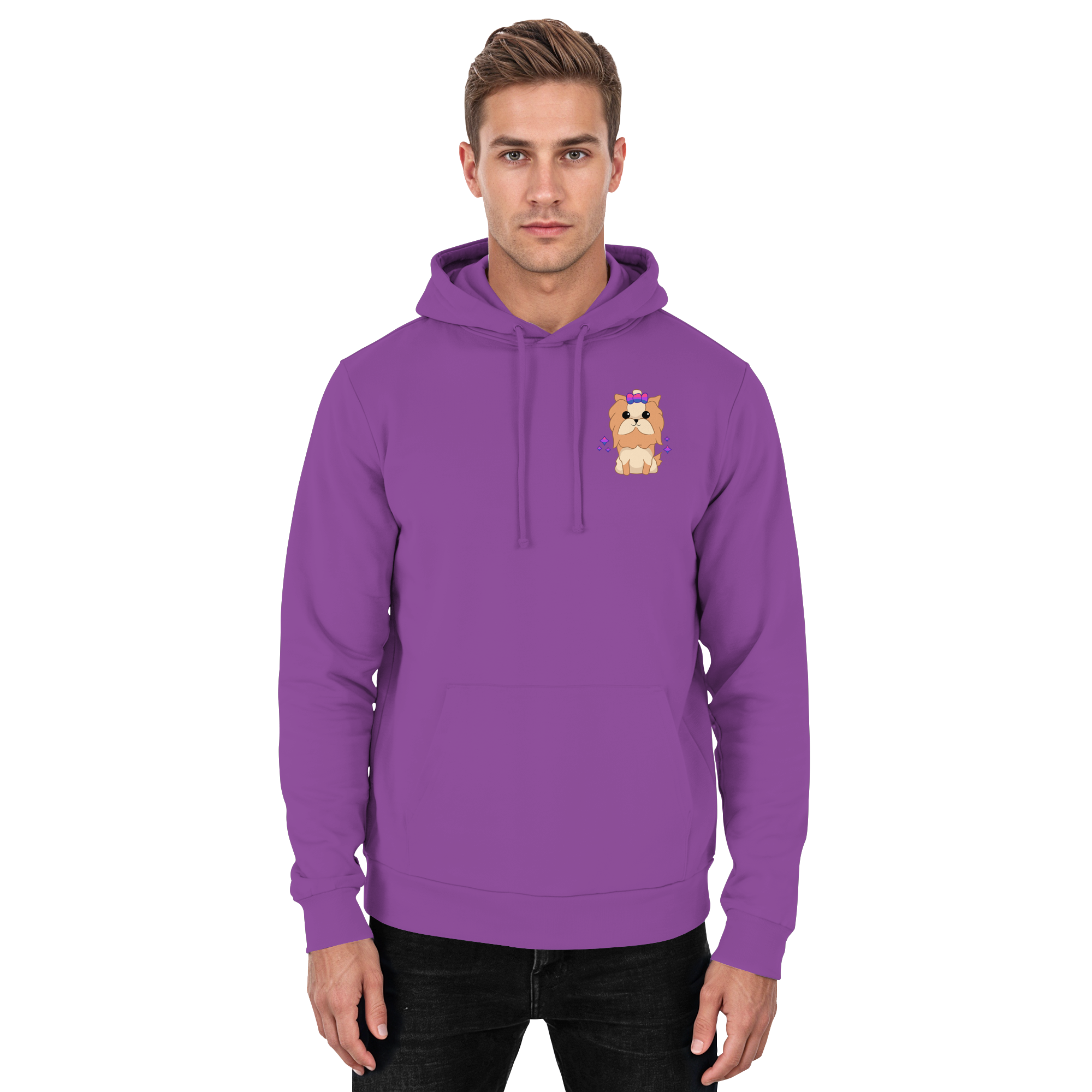 Cute Bisexual Dog - Basic Unisex Hoodie