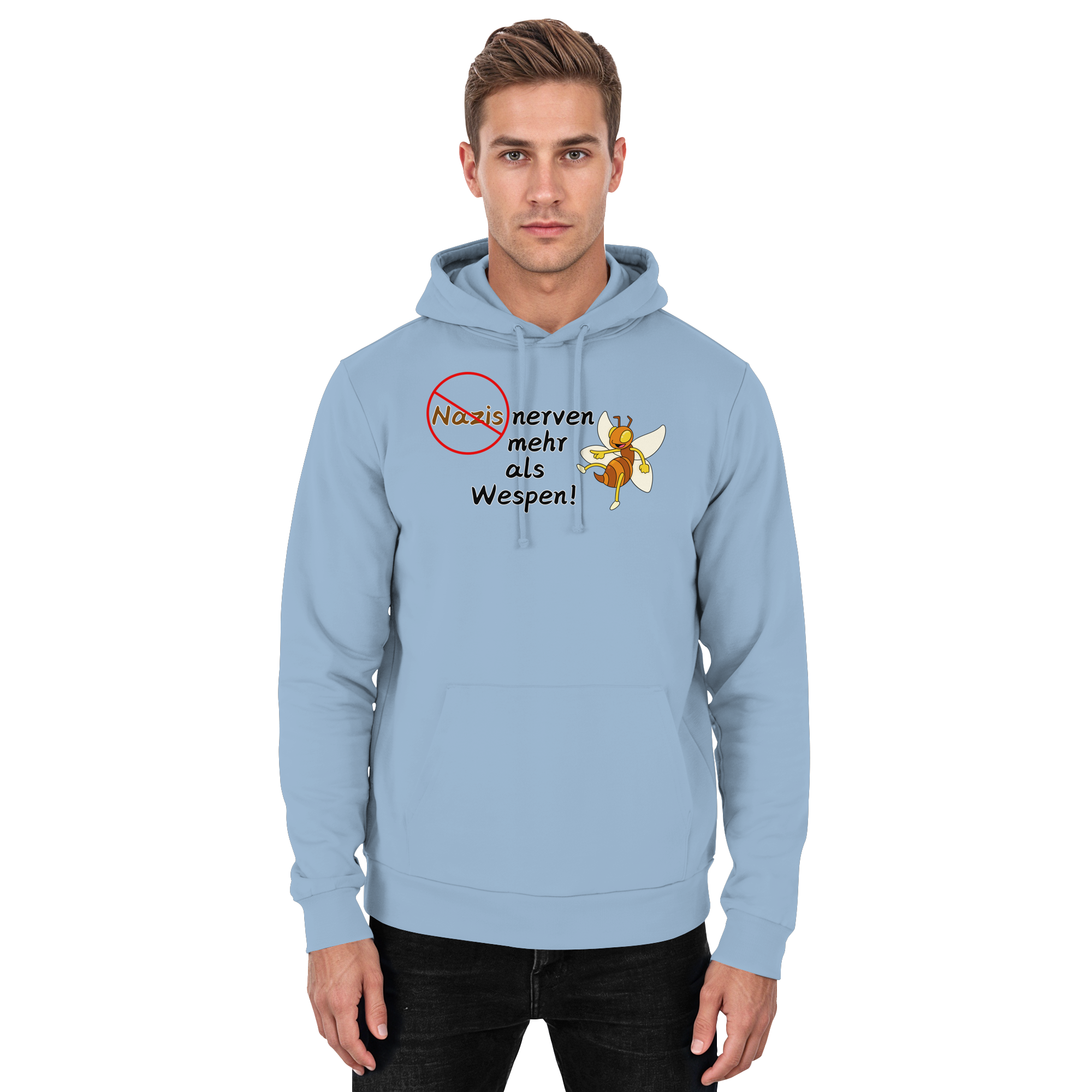 Nazis nerven mehr als Wespen - Basic Unisex Hoodie