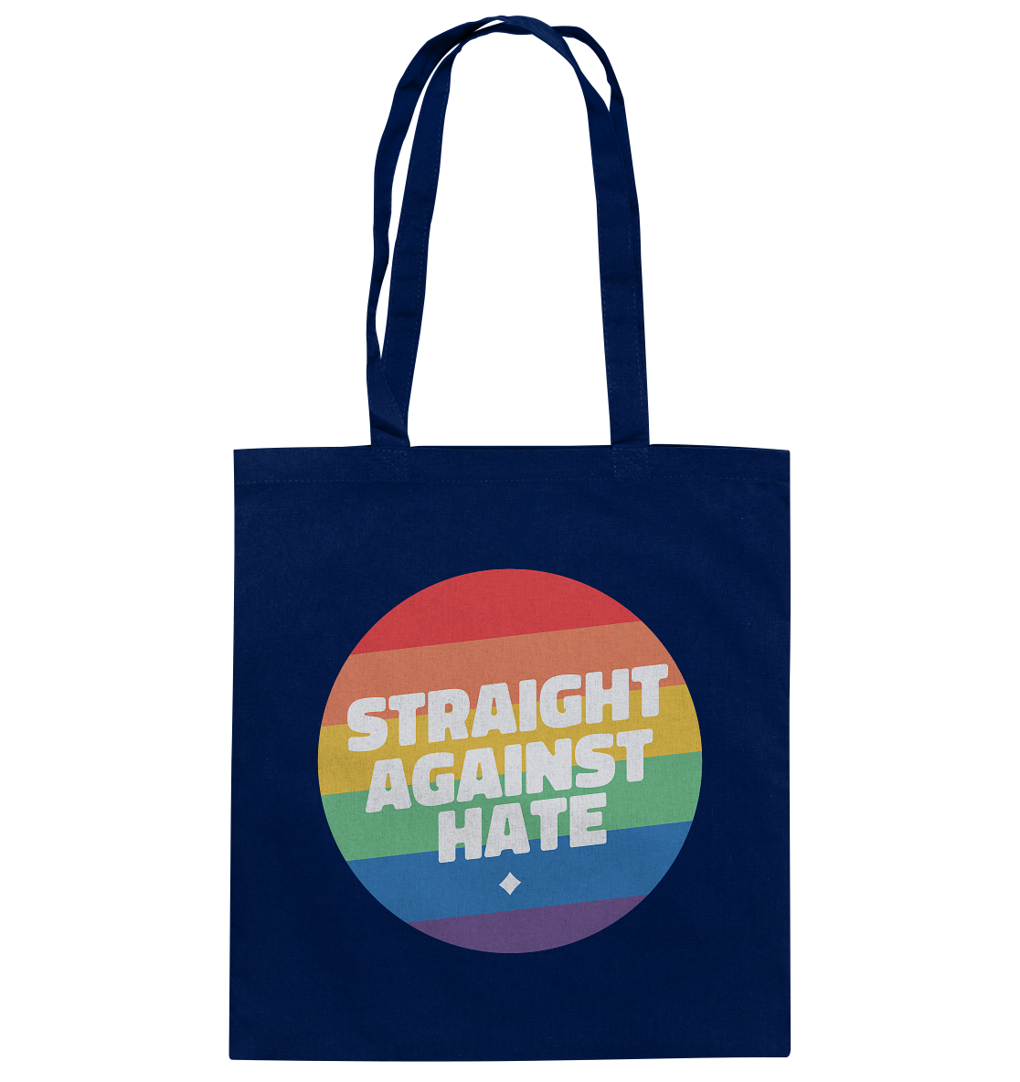 Straight Against Hate Badge Stoffbeutel