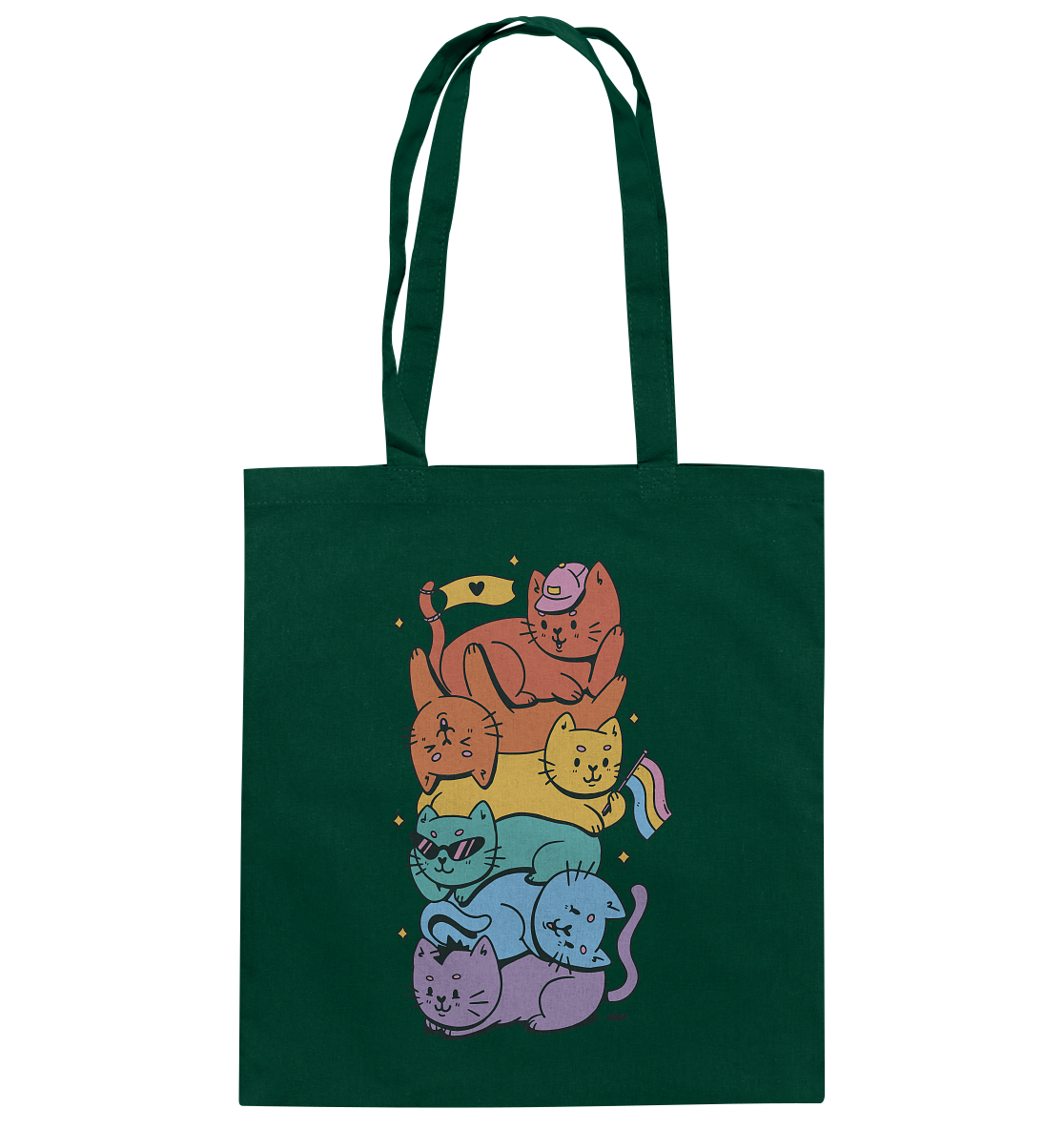 LGBTQ+ Katzen - Baumwolltasche