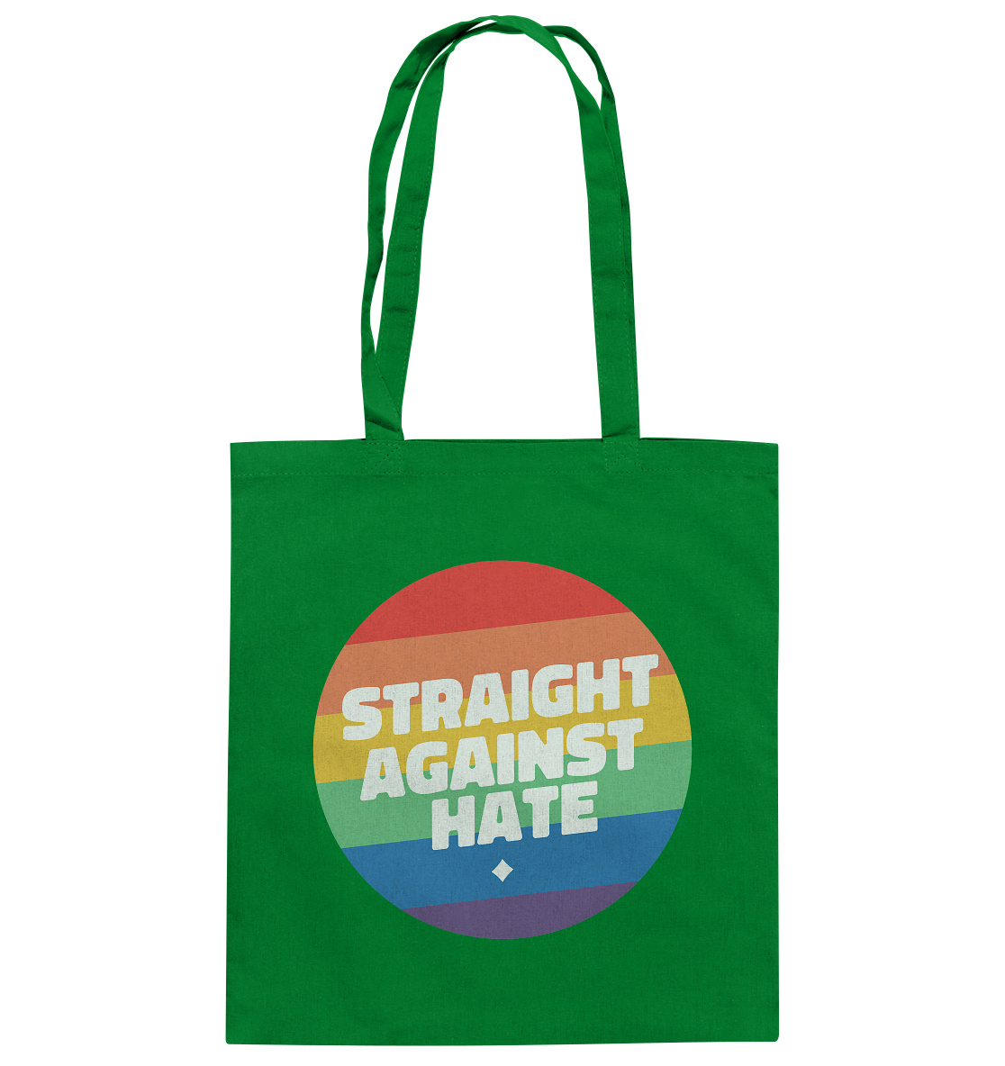 Straight Against Hate Badge Stoffbeutel