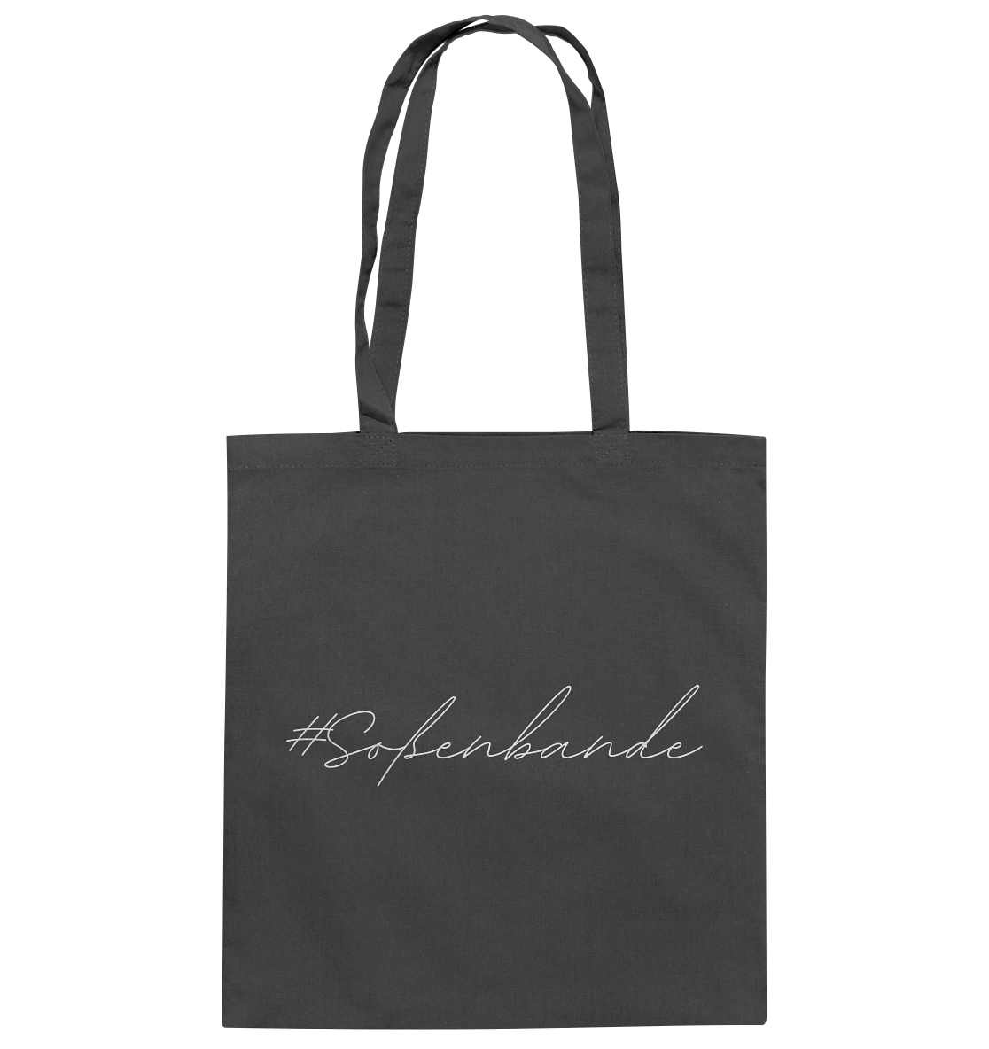 #Soßenbande (weiße Schrift) Stoffbeutel
