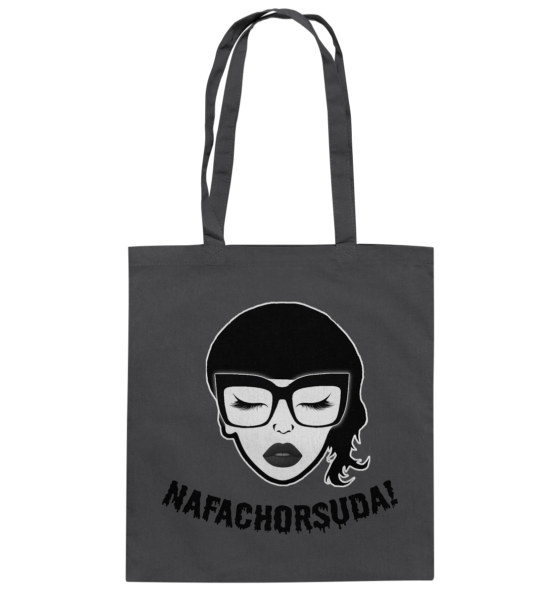 Nafachorsuda! Schwarze Schrift - Baumwolltasche