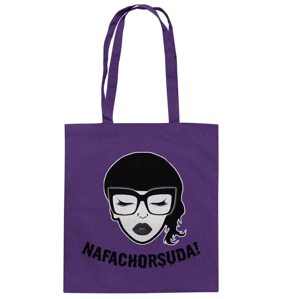 Nafachorsuda! Schwarze Schrift - Baumwolltasche