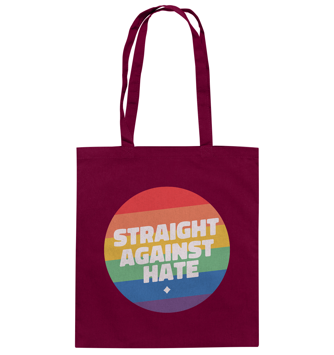 Straight Against Hate Badge Stoffbeutel