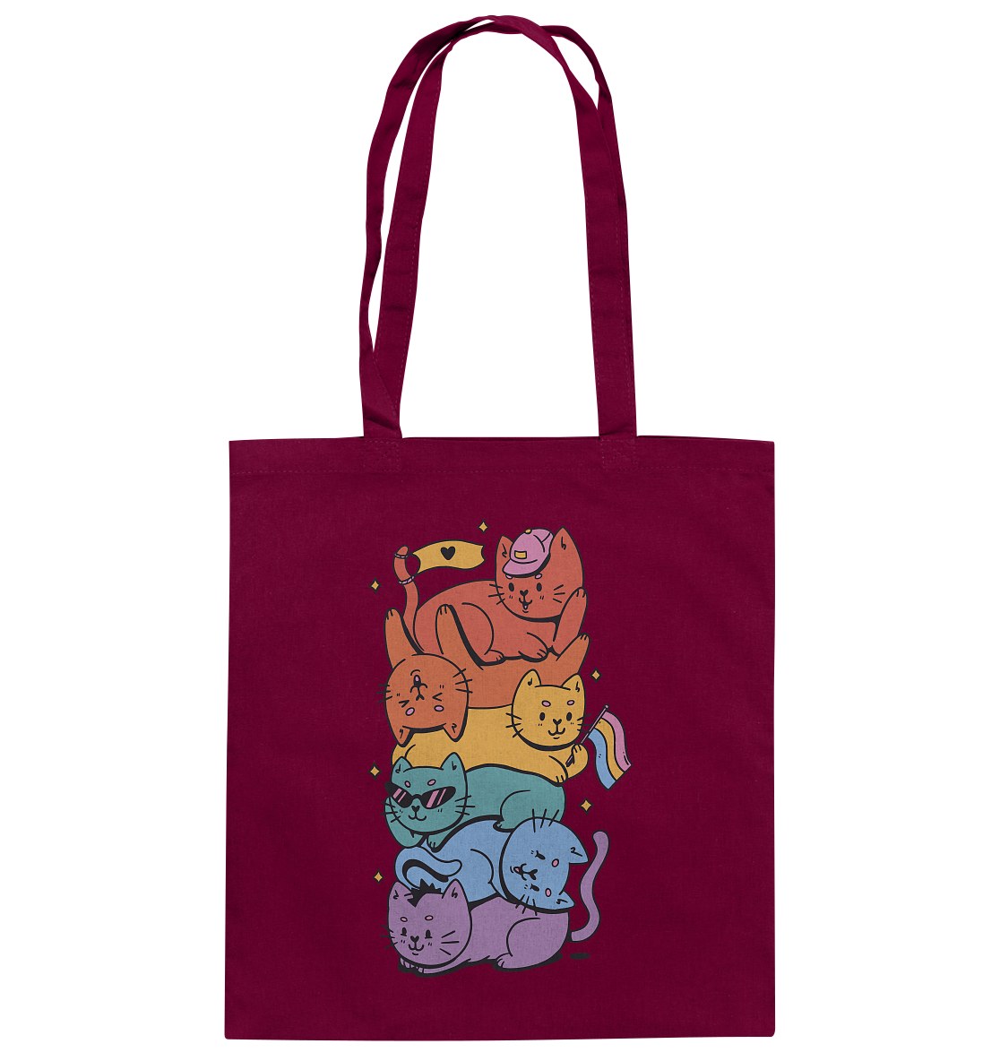 LGBTQ+ Katzen - Baumwolltasche