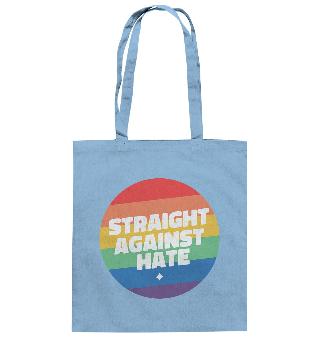 Straight Against Hate Badge Stoffbeutel
