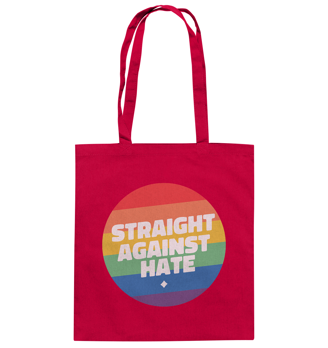 Straight Against Hate Badge Stoffbeutel