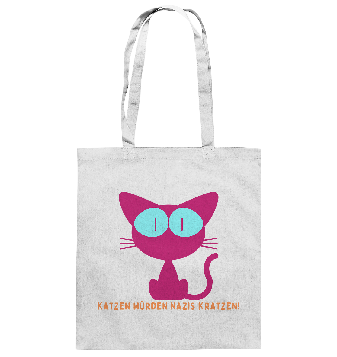 Katzen würden Nazis kratzen Stoffbeutel