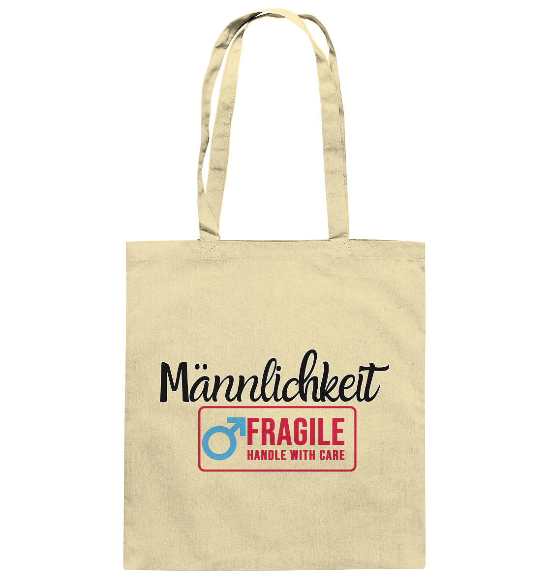 Männlichkeit: Handle with Care Stoffbeutel