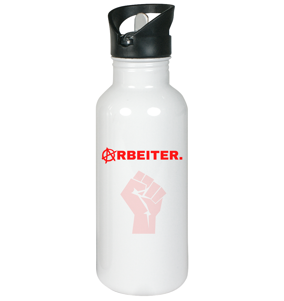 ARBEITER. "Solidarisch und Frei Edition" - Edelstahl-Trinkflasche