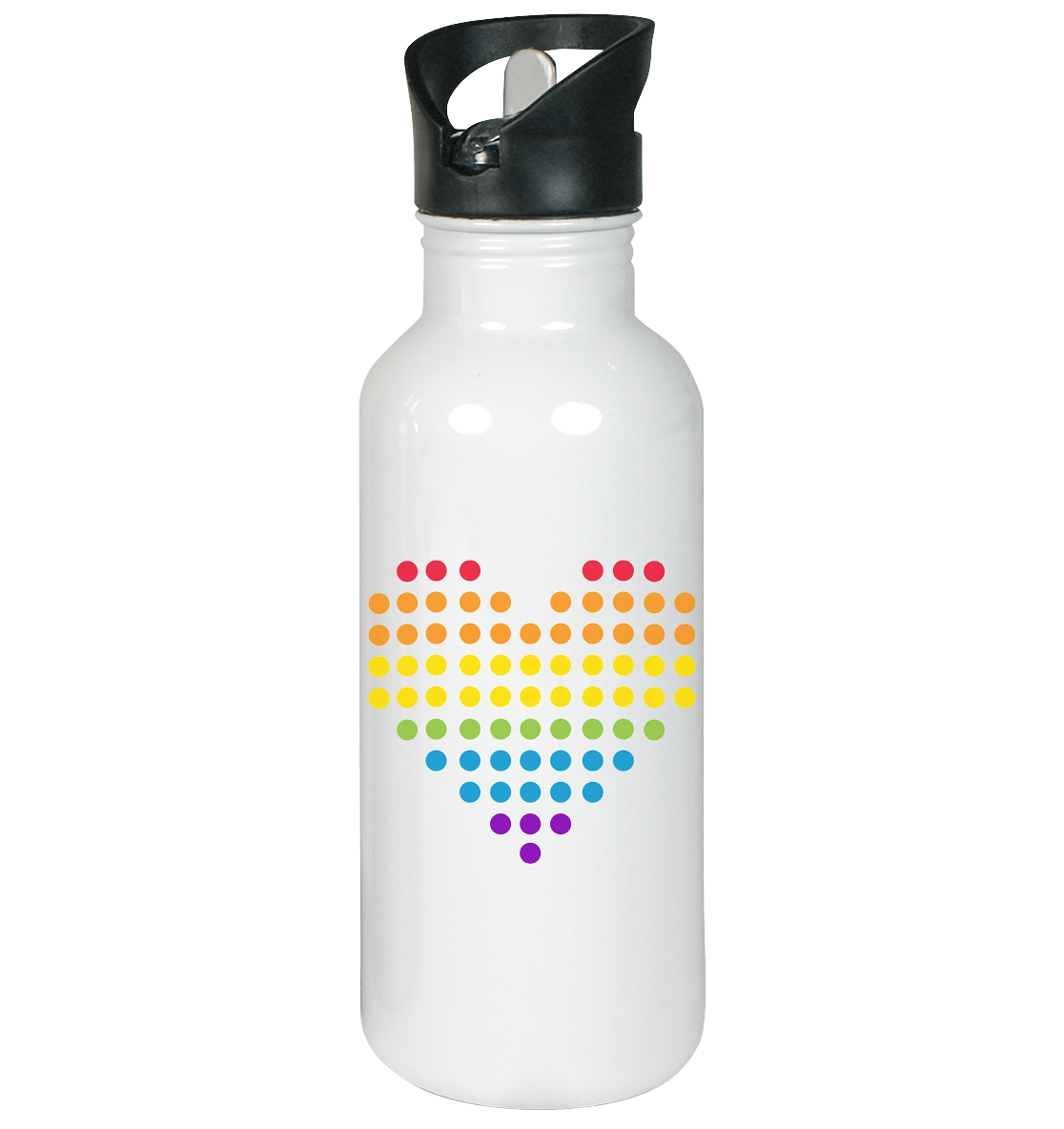 Punktherz - Edelstahl-Trinkflasche