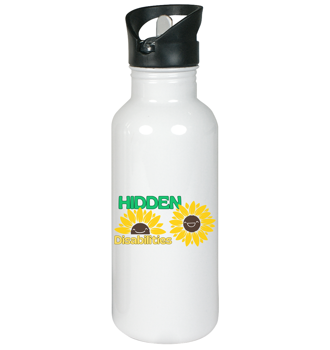 Hidden Disabilities "Sunflower Smile Edition" - Edelstahl-Trinkflasche