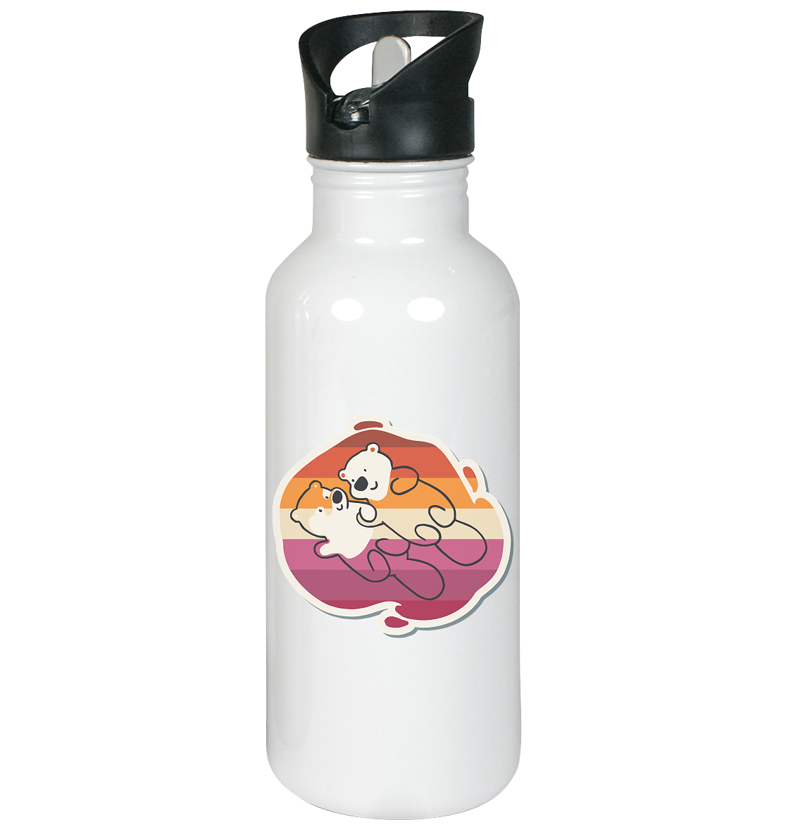 Lesbische Bieber - Edelstahl-Trinkflasche