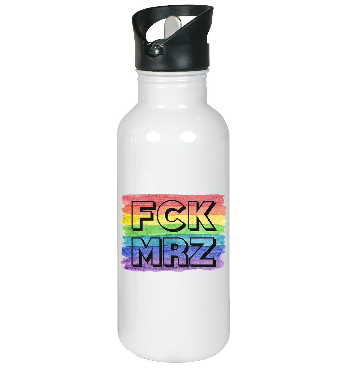 FCK MRZ "Rainbow Resistance Edition" - Edelstahl-Trinkflasche