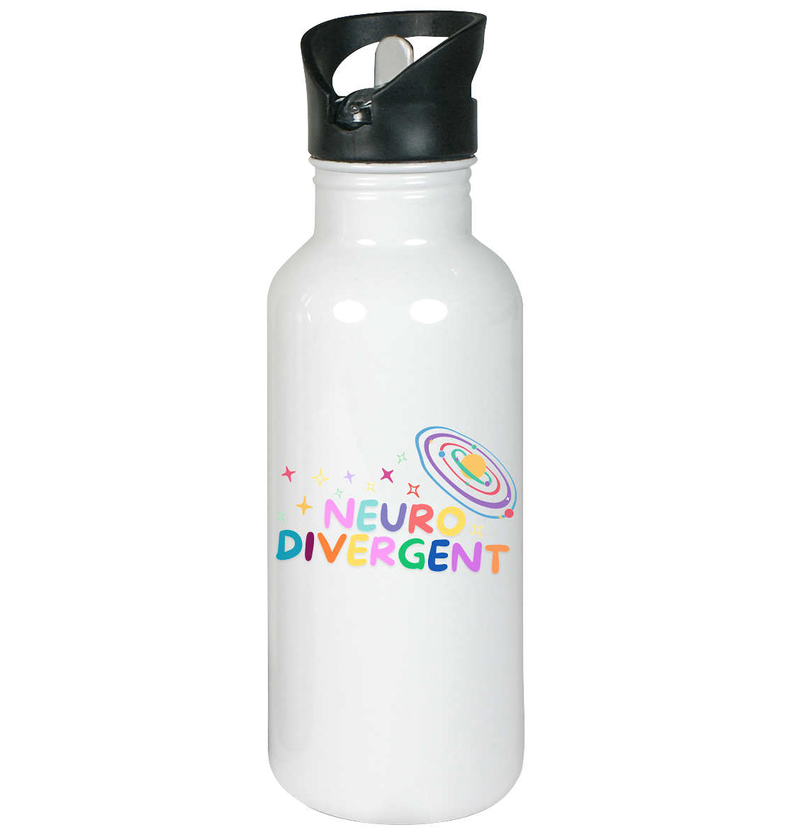 Neurodivergent "Planet Edition" - Edelstahl-Trinkflasche