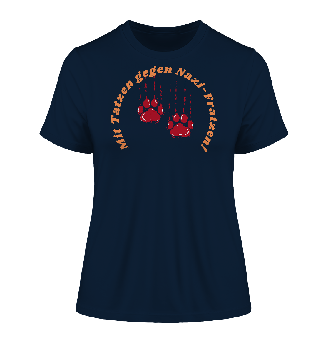Mit Tatzen gegen Nazi Fratzen "Frauen" Stanley/Stella Fitted T-Shirt