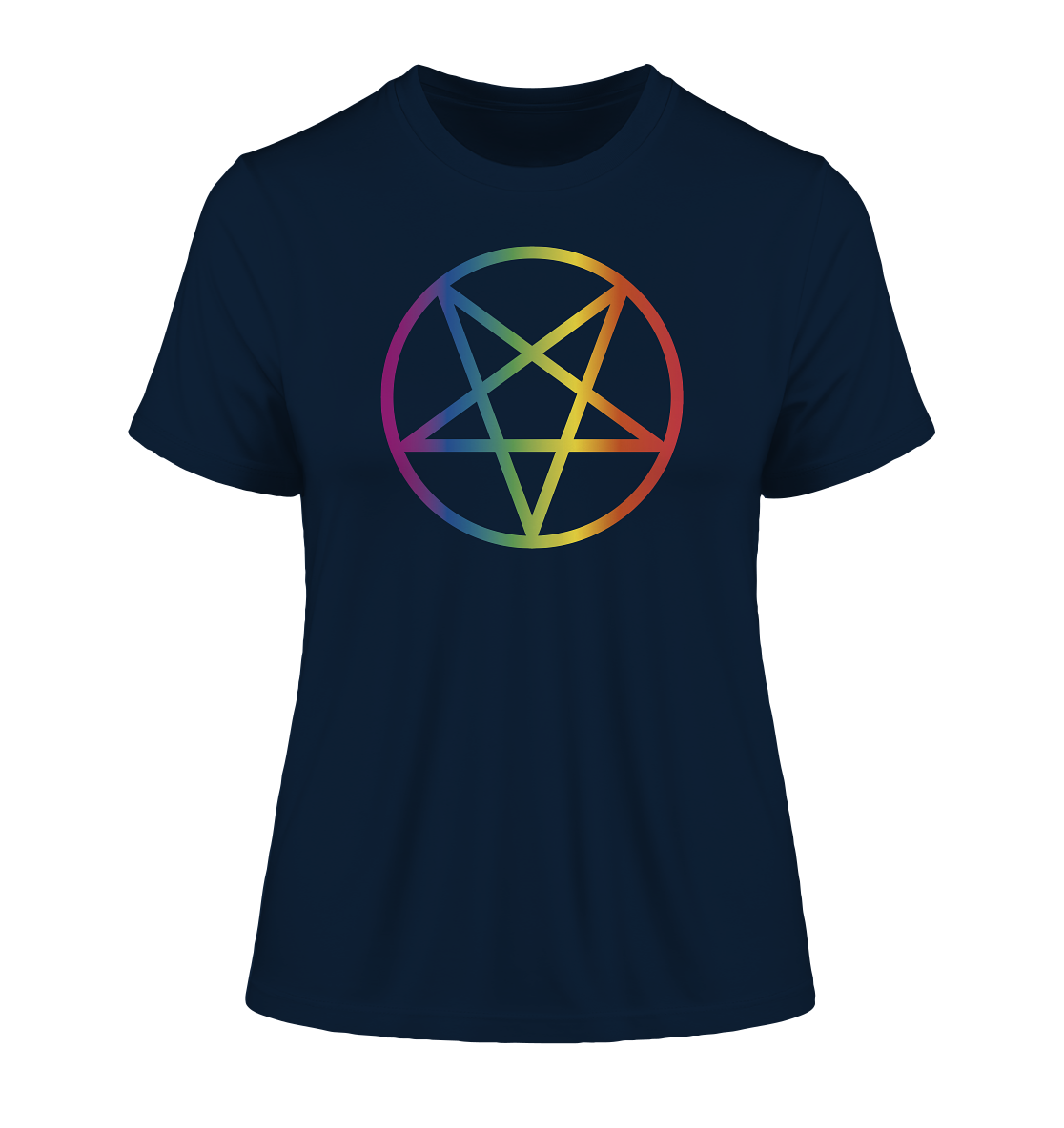 Regenbogen Pentagramm "Frauen" Stanley/Stella Fitted T-Shirt