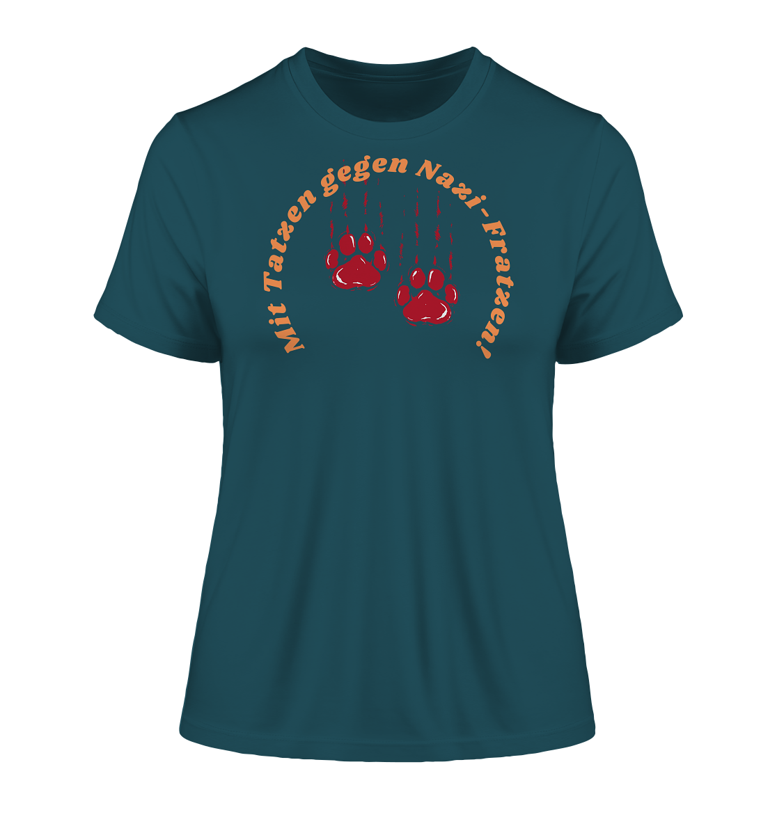 Mit Tatzen gegen Nazi Fratzen "Frauen" Stanley/Stella Fitted T-Shirt