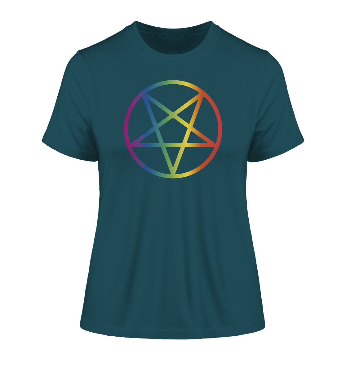 Regenbogen Pentagramm "Frauen" Stanley/Stella Fitted T-Shirt