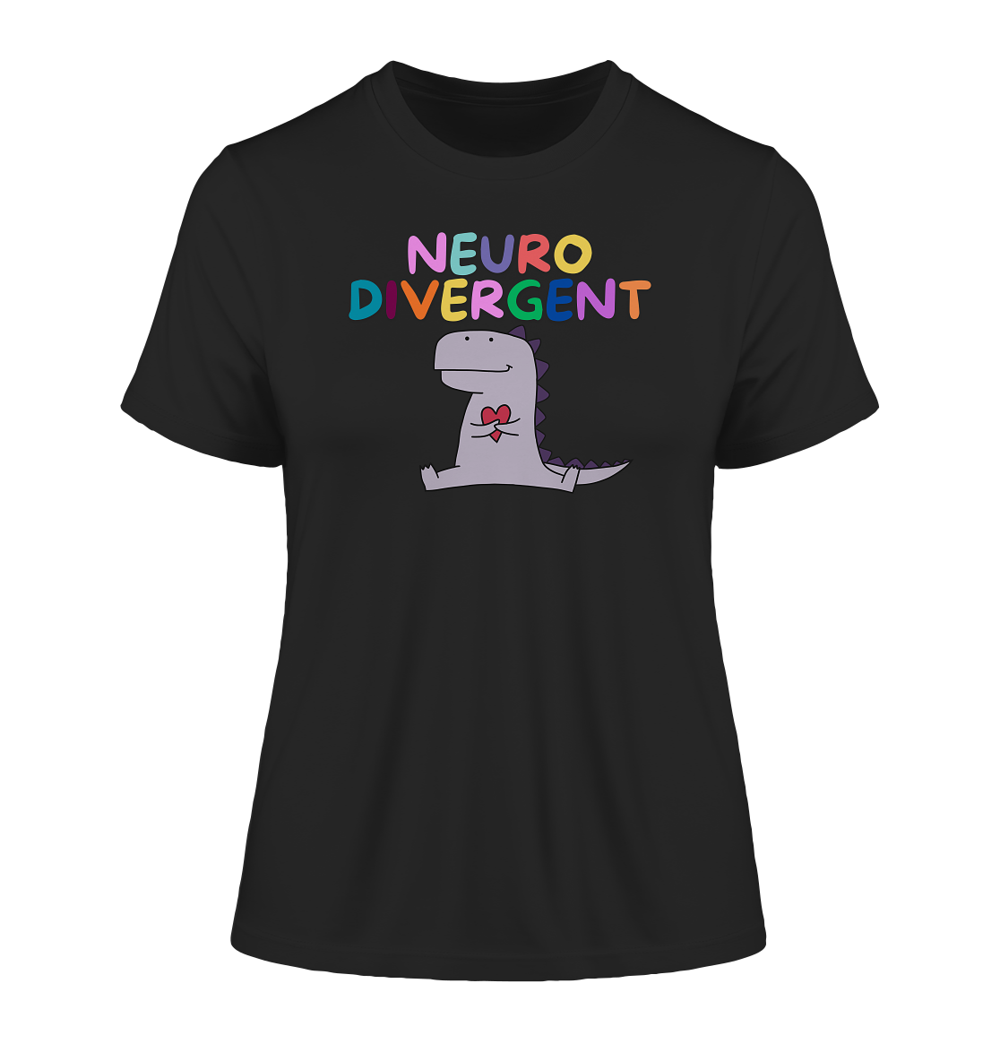 Neurodivergent "Dino Edition" - Fitted Ladies Organic Shirt